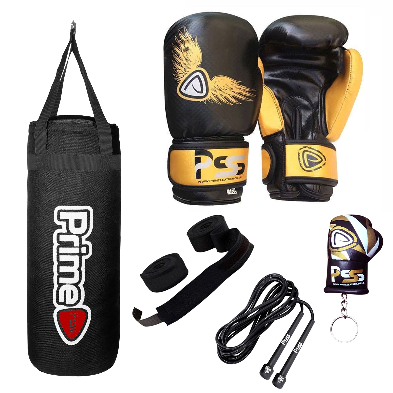Wings Boxing Kit with Accessories and FILLED Punchbag