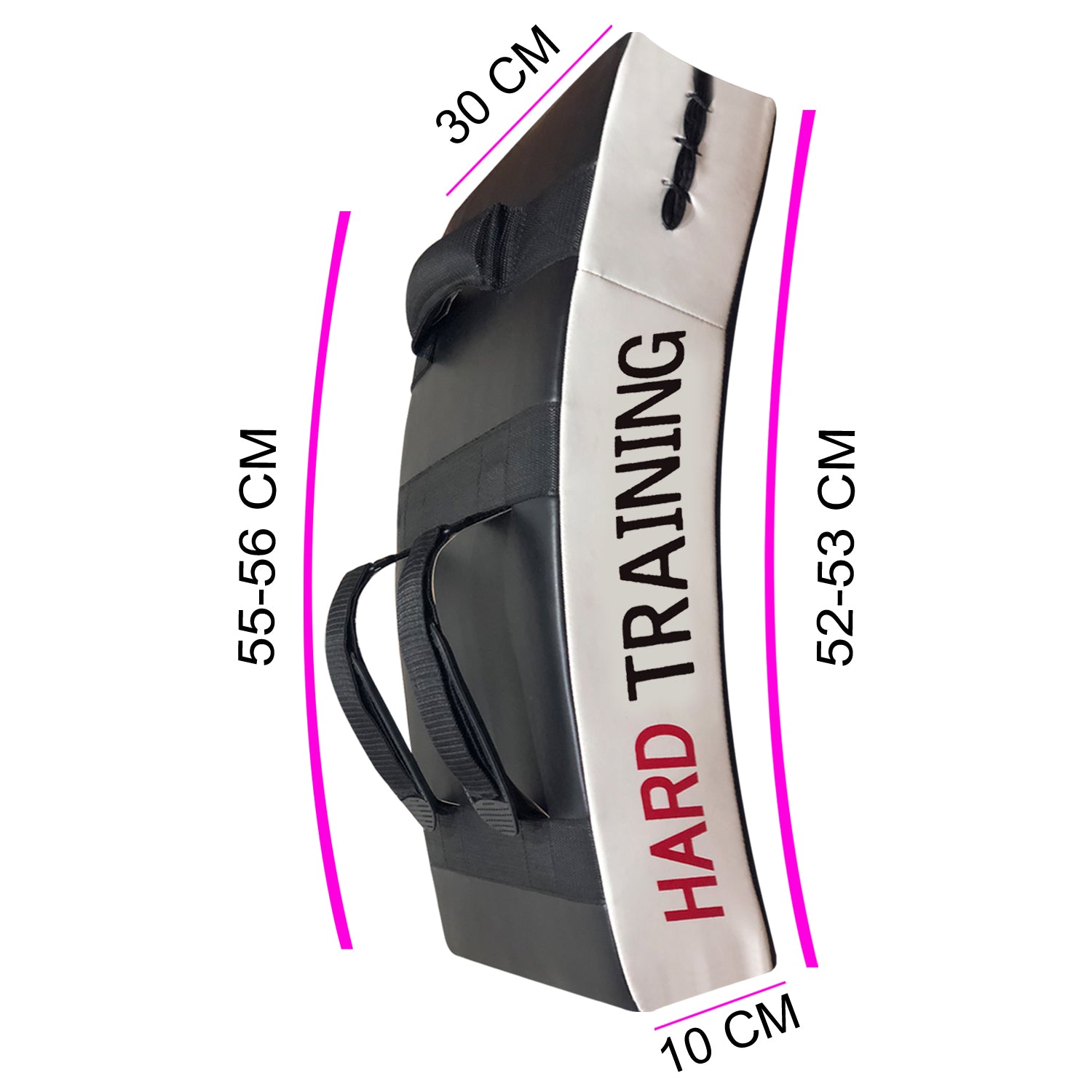 Curved Kick Boxing Strike Shield White