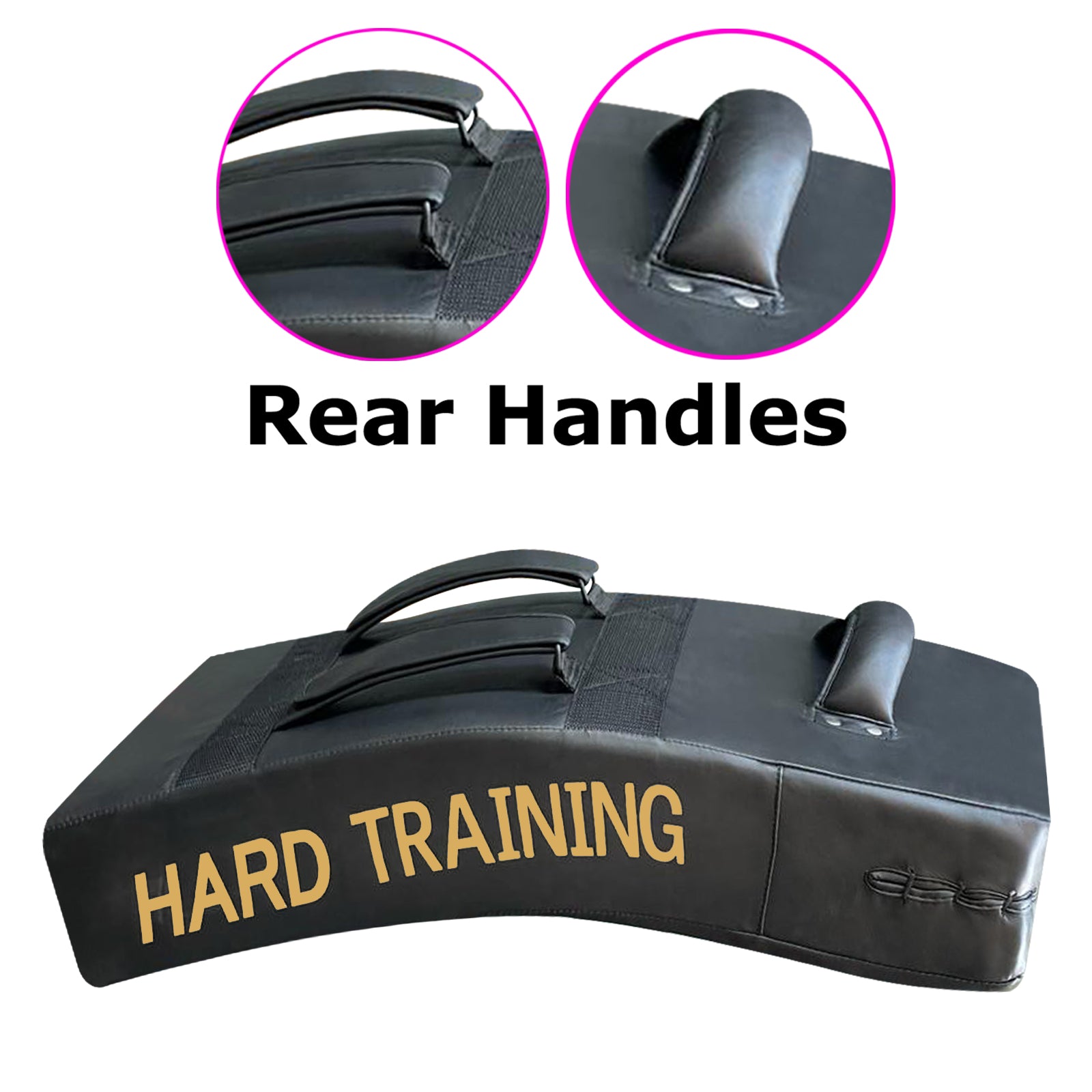 Leather kick Pad Golden