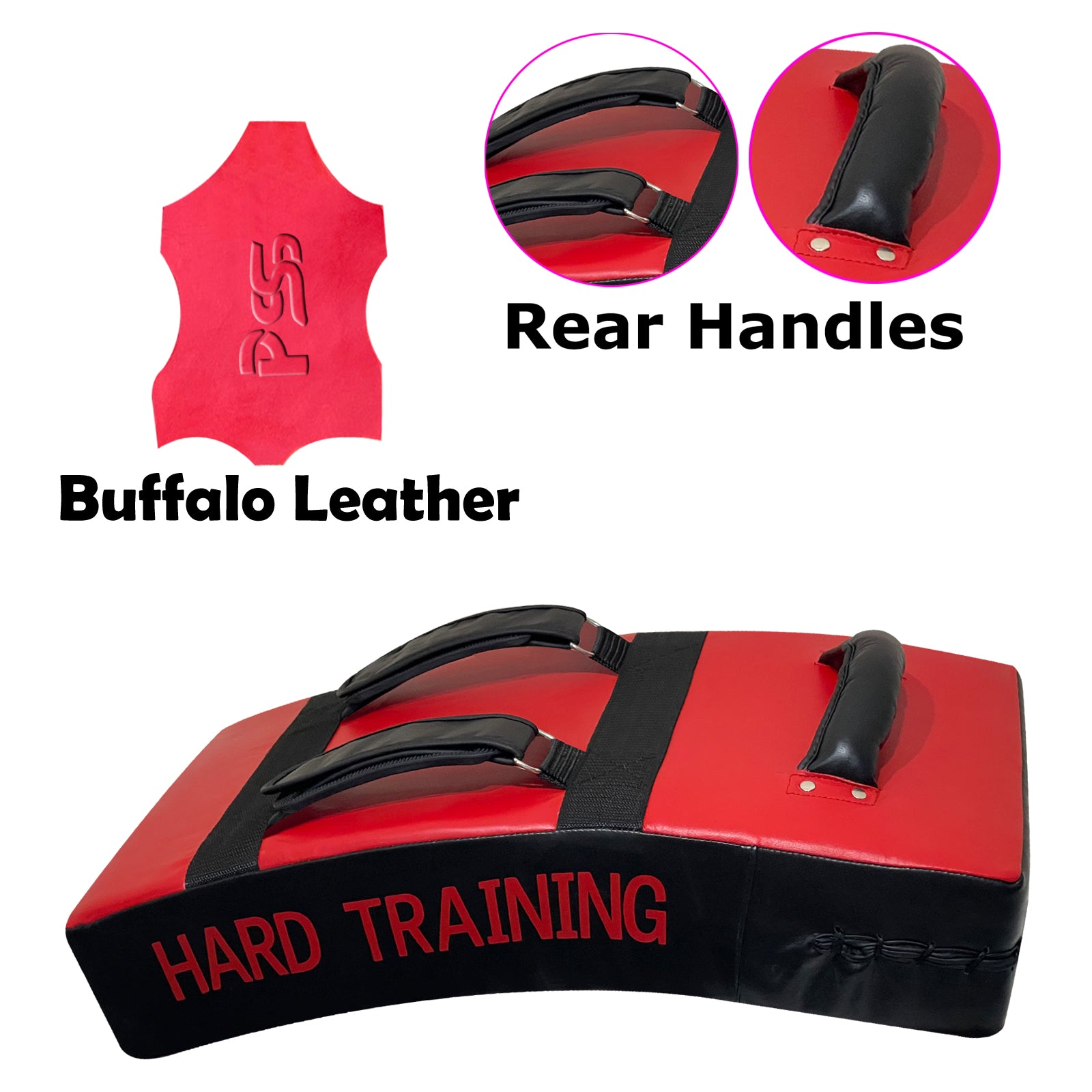 Curved Buffalo Kick Pad Full Red
