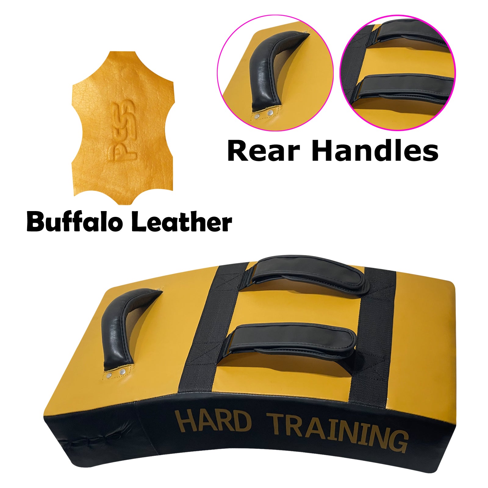 Curved Buffalo Kick Pad Full Yellow