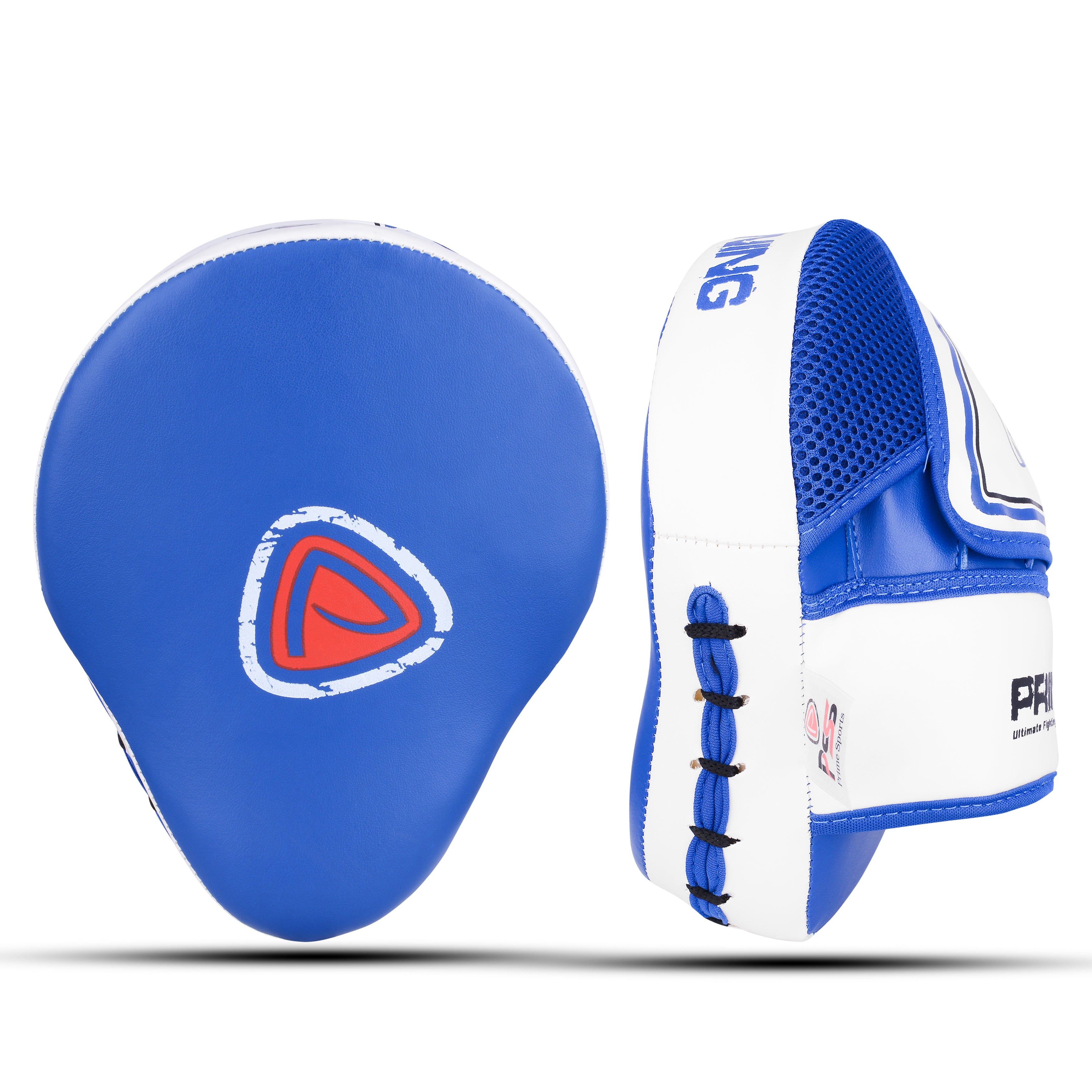 Leather Boxing Pad Blue & White