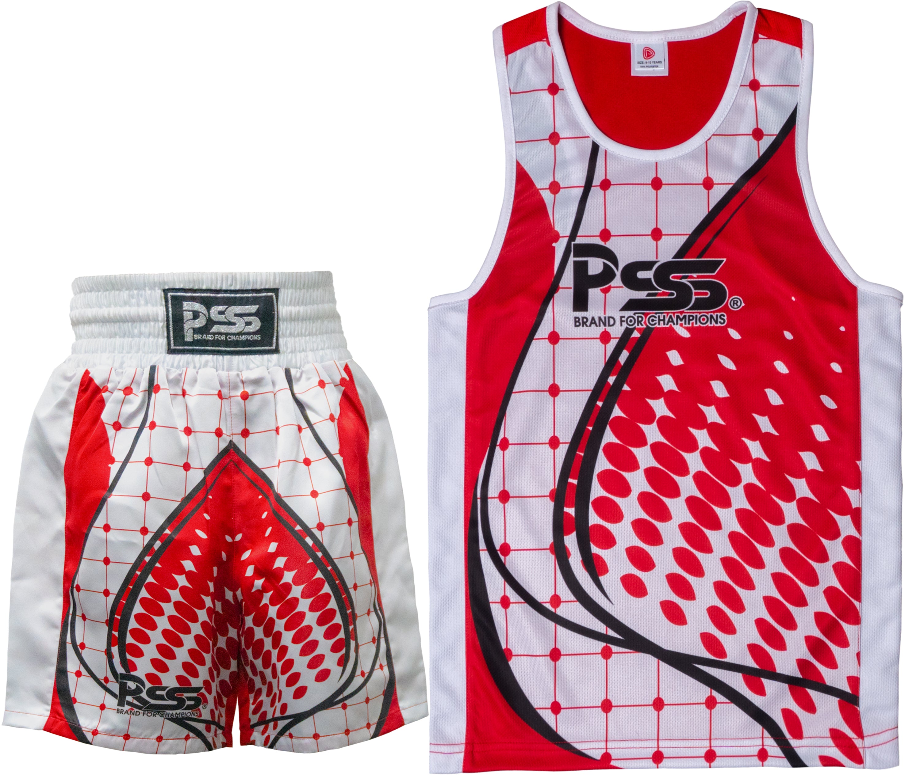 Sublimation Design 1.0 Kids Boxing Uniform Red
