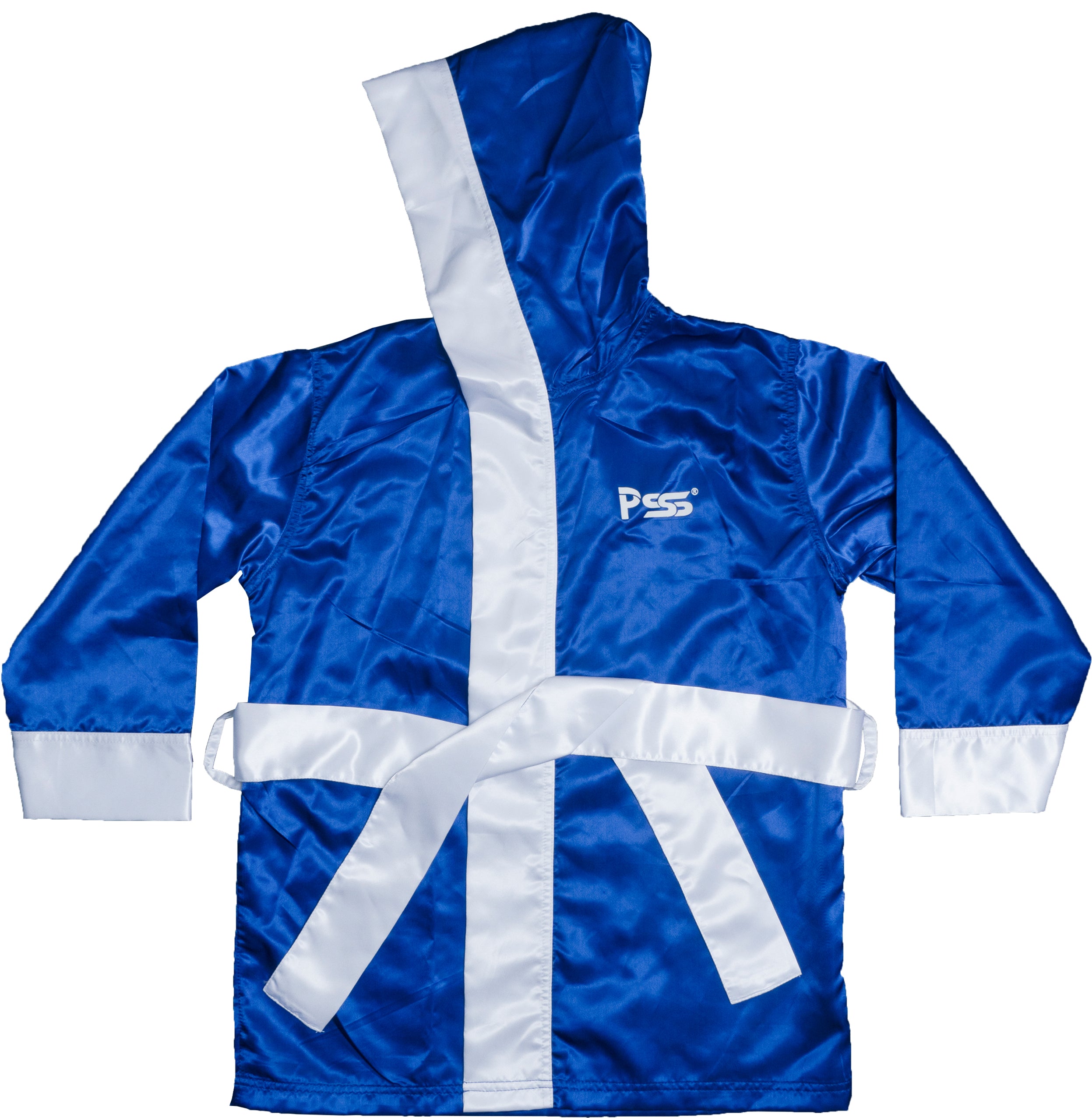 Long Sleeve Boxing Robe Uniform Blue