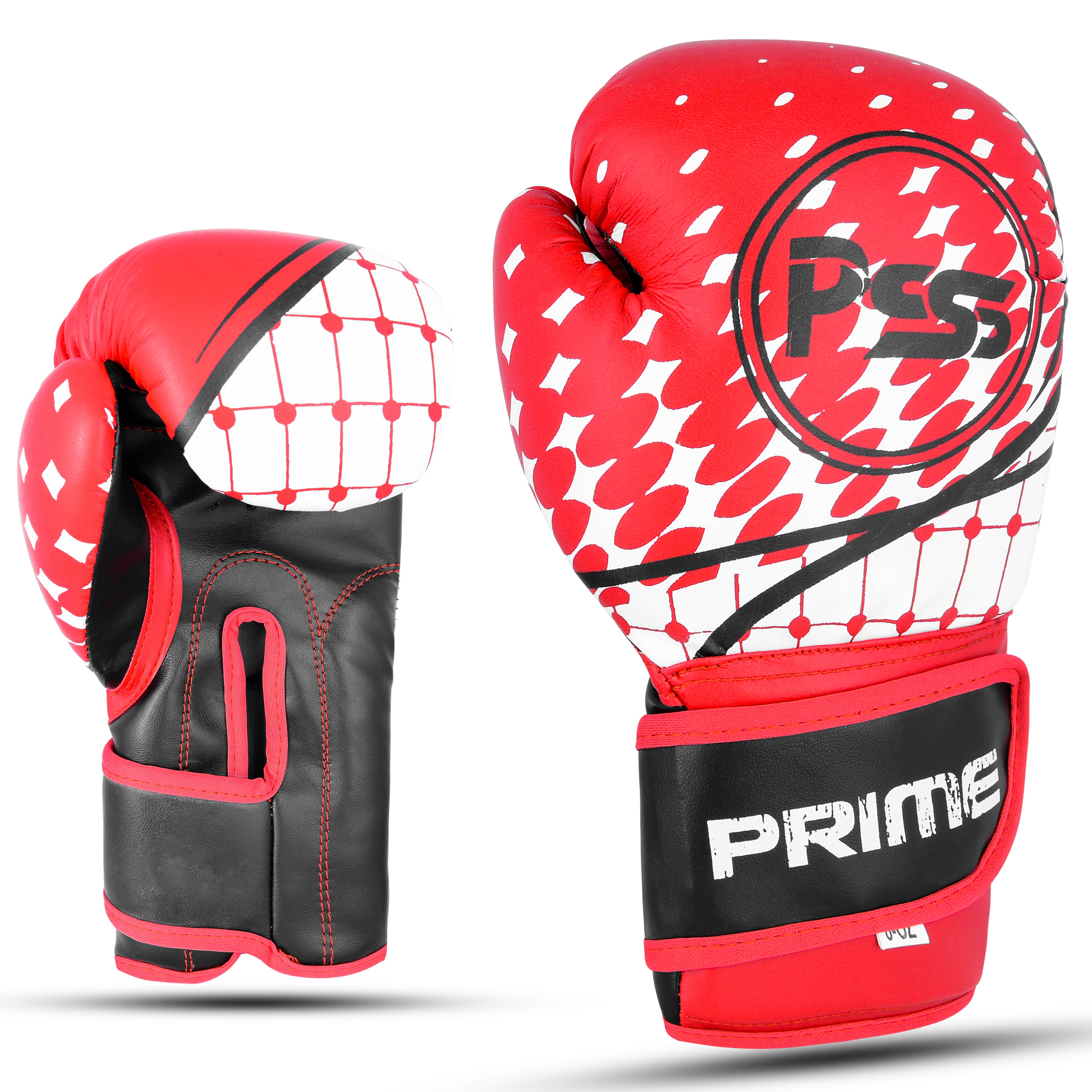 Kids Boxing Gloves Red On White