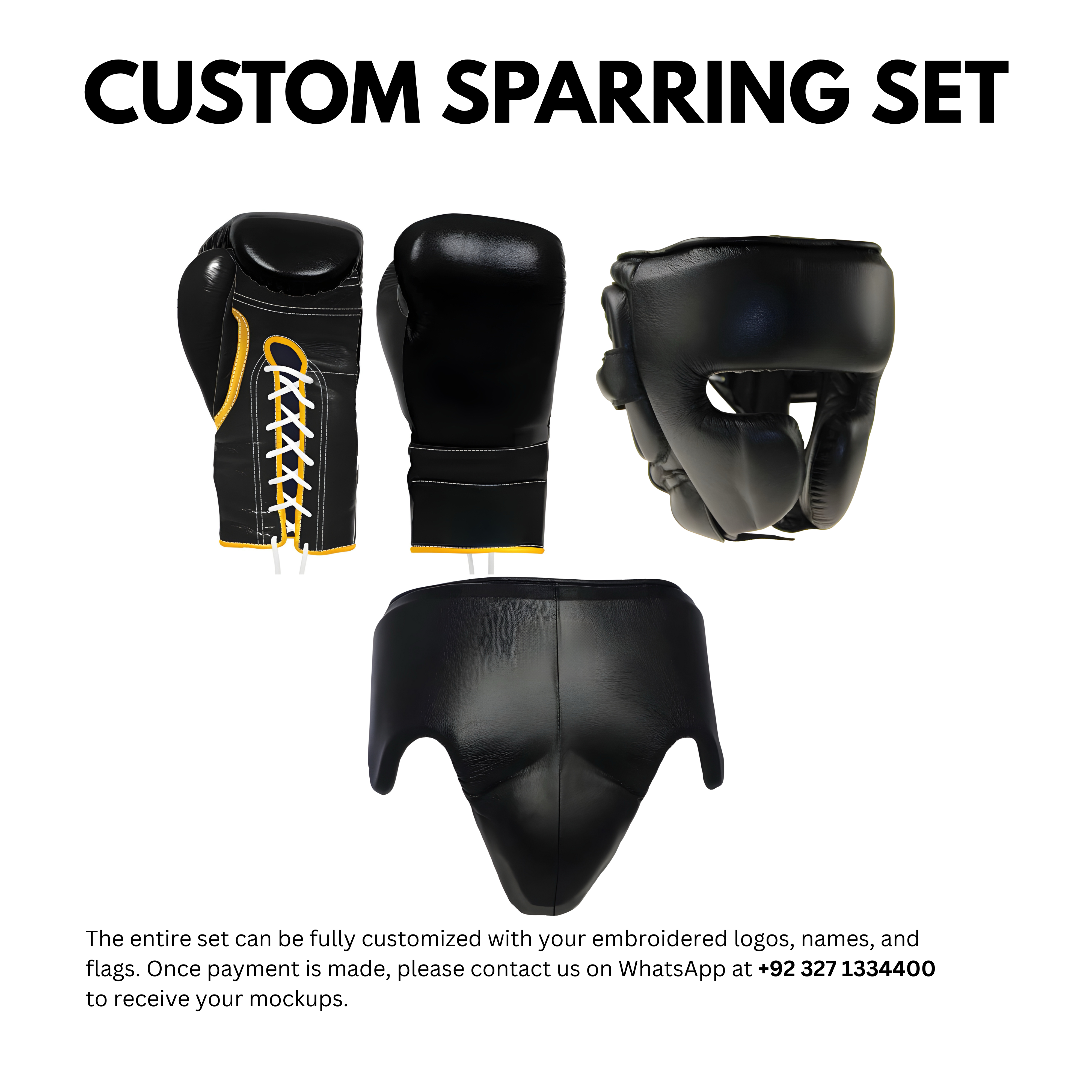 Half Payment of Japanese Sparring Set - Fully Customized with Names/Logos/Flags