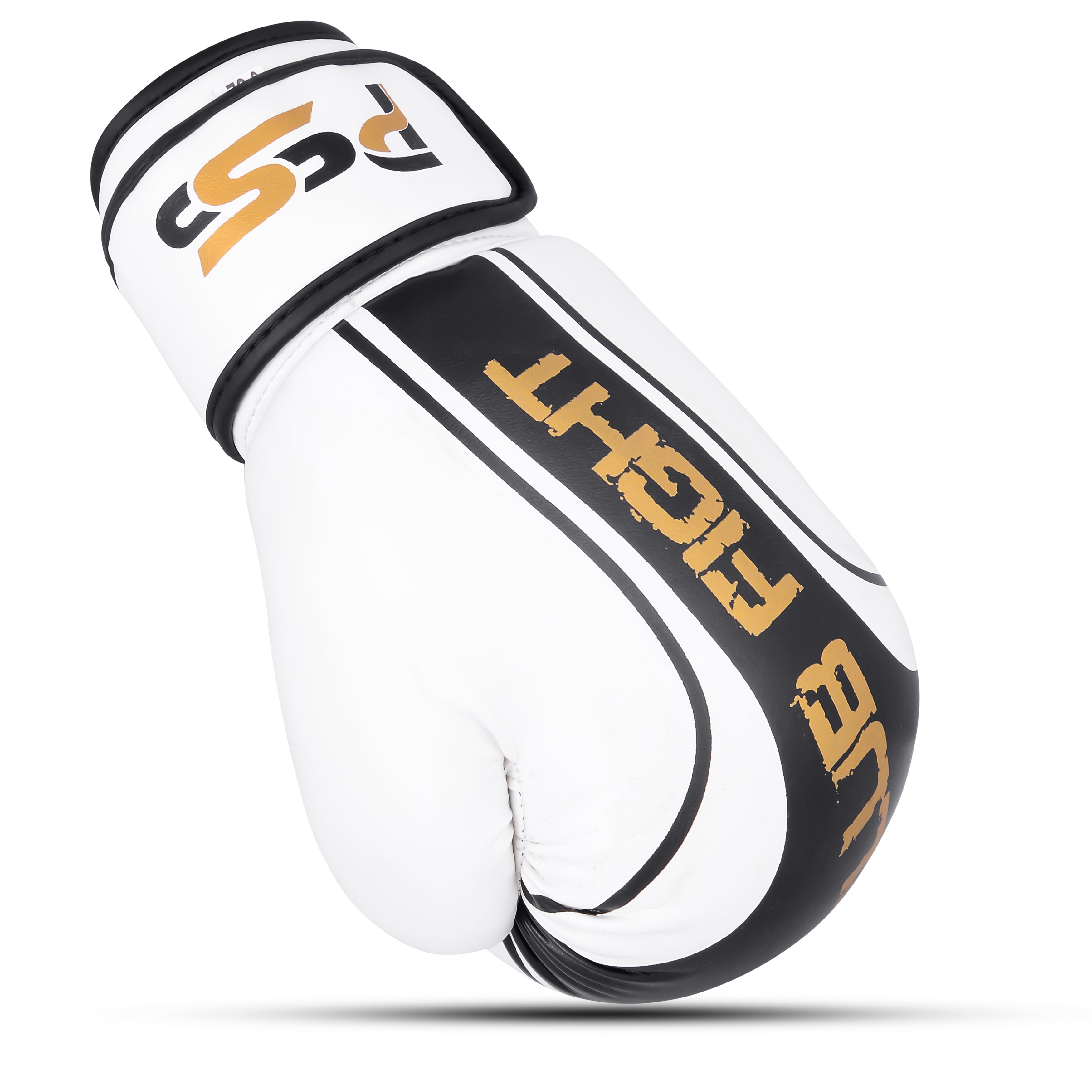 Kids Boxing Gloves White On Balck Line