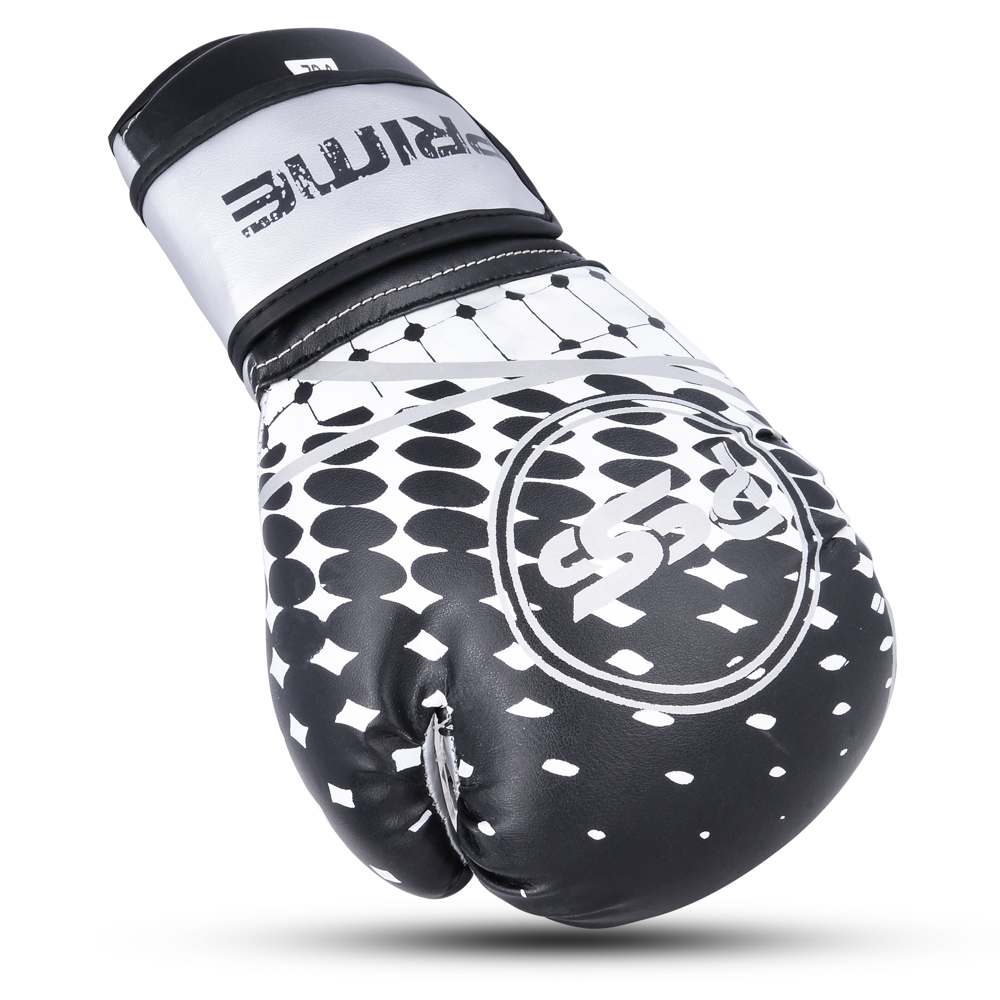 Kids Boxing Gloves Black On White