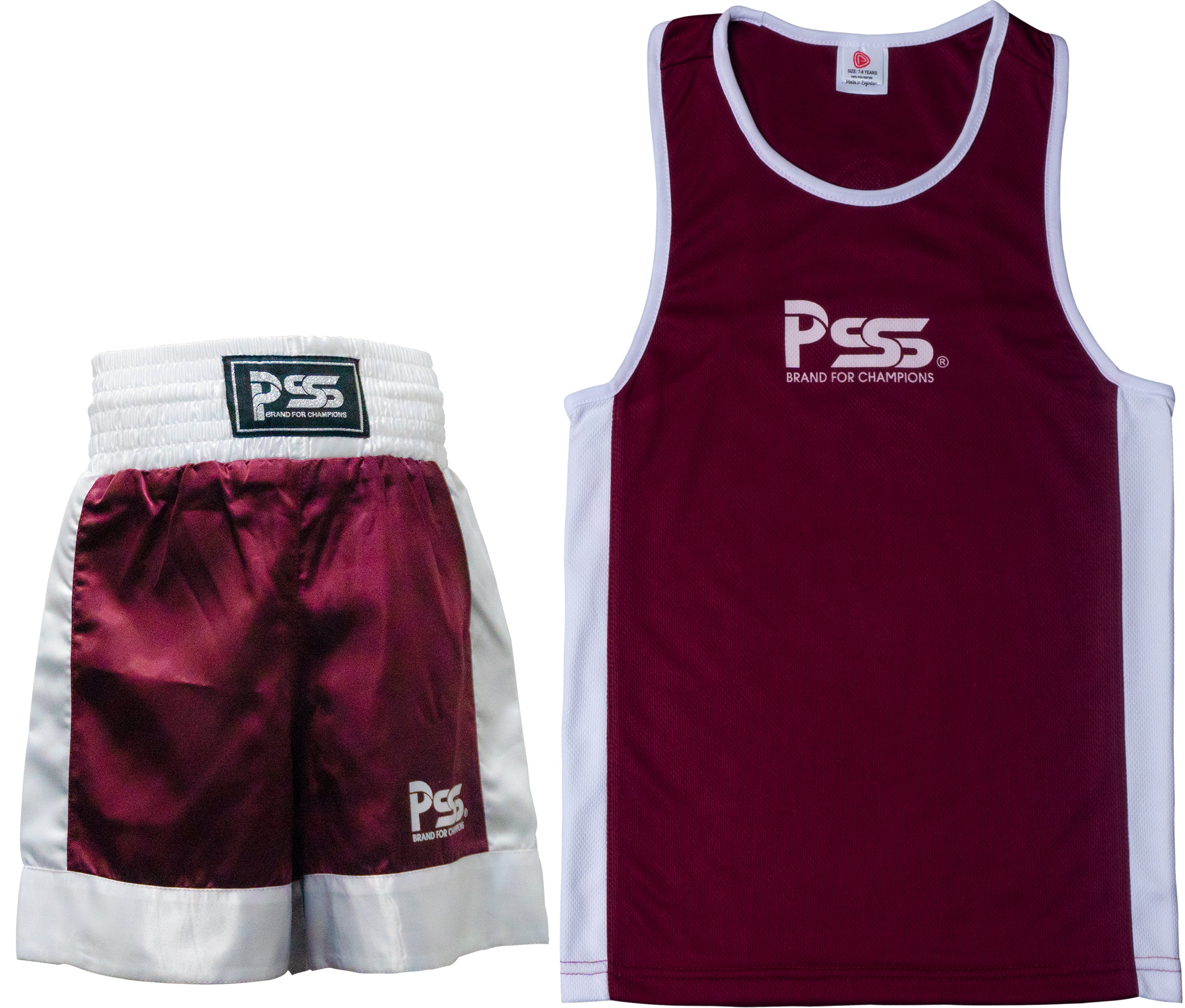 Kids Boxing Uniform Maroon