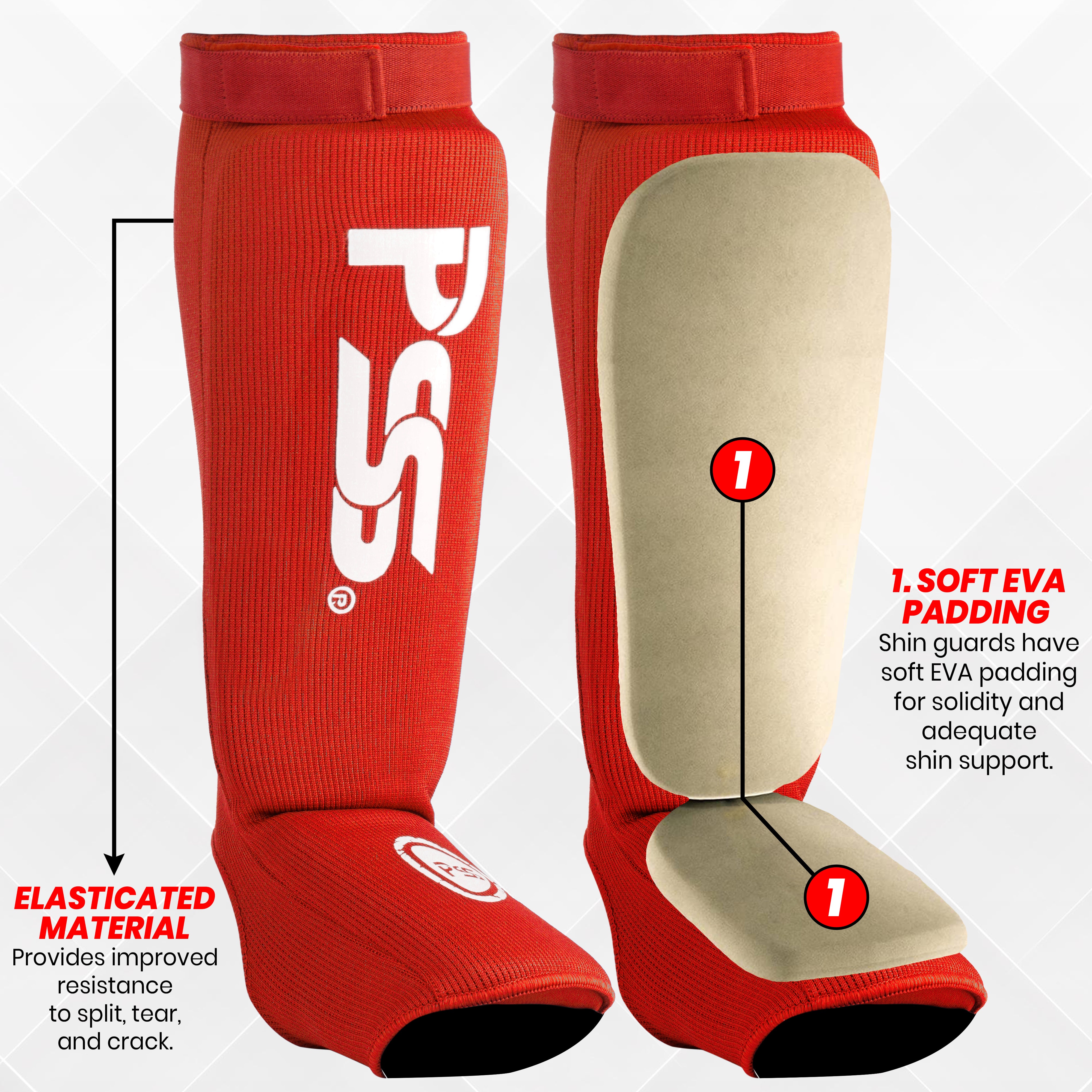 Shin Guard Red