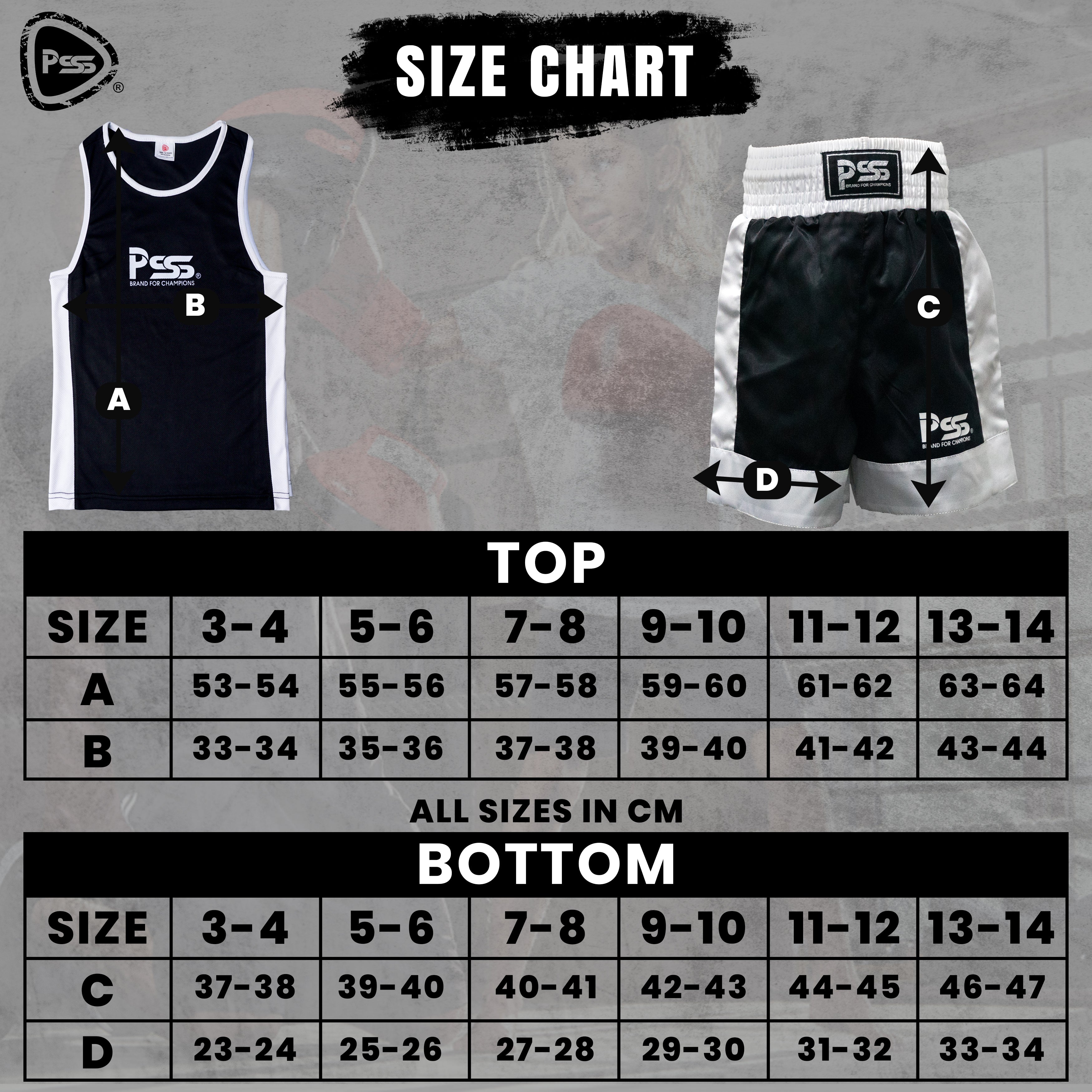 Kids Boxing Uniform Black