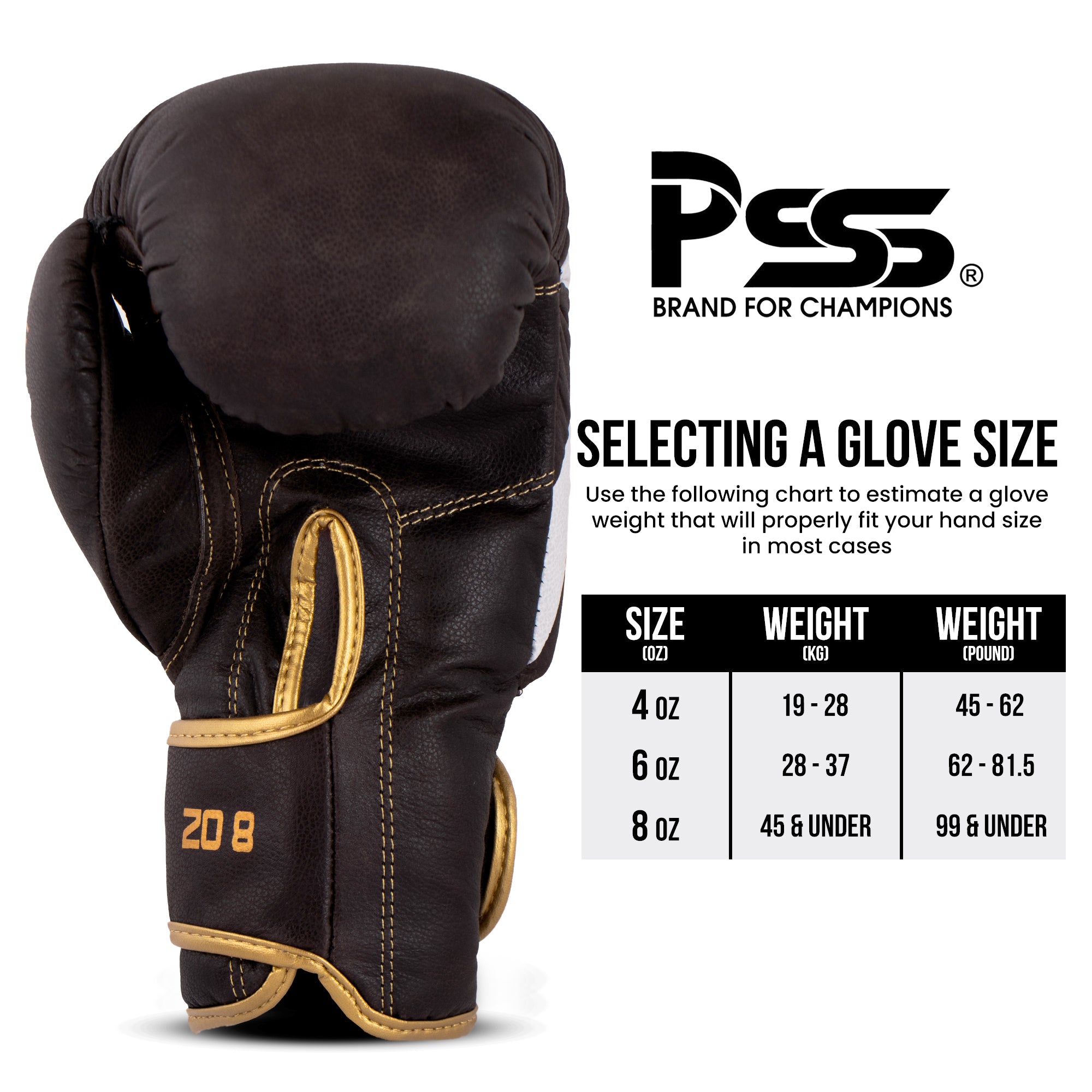 Leather Kids Boxing Gloves Brown
