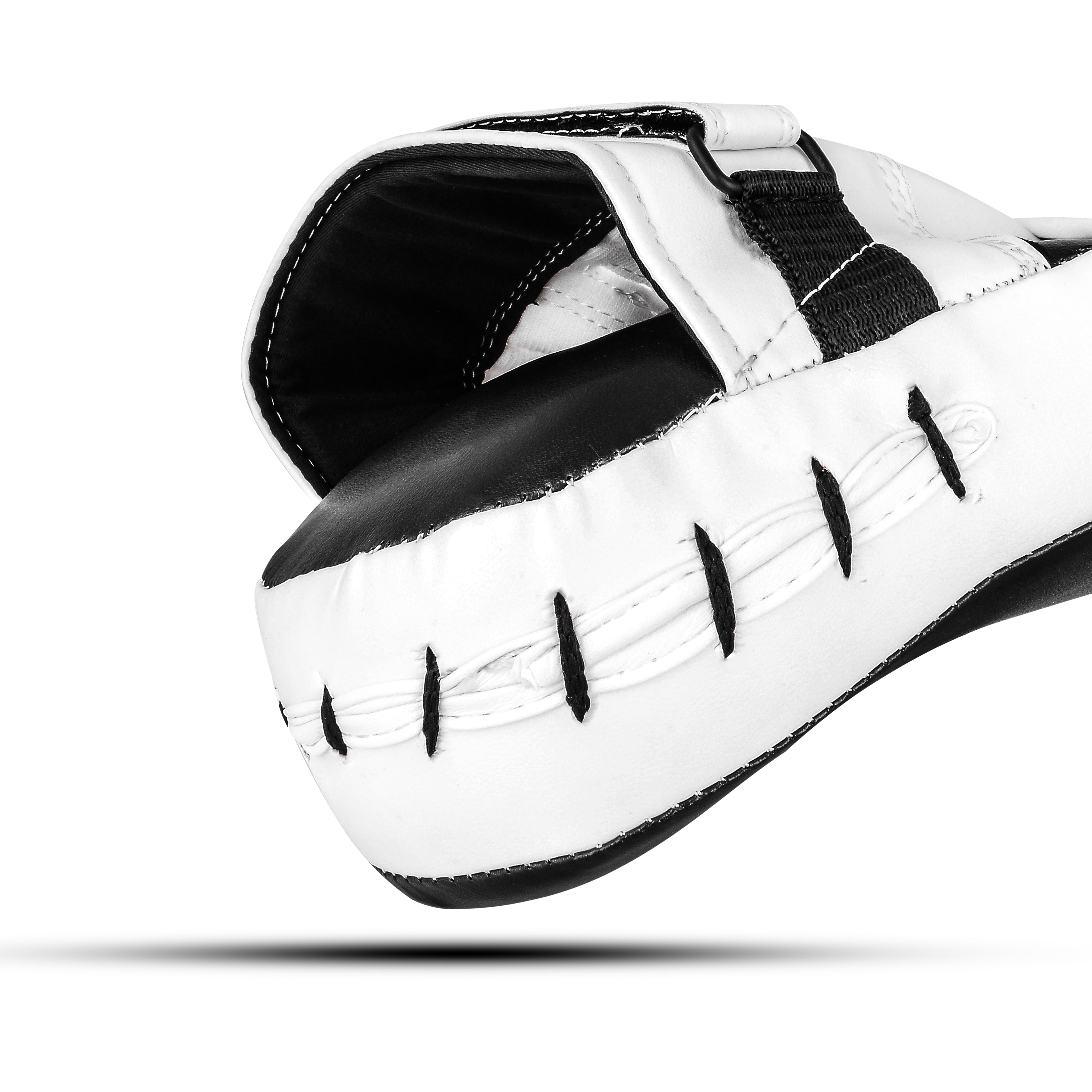 Leather Boxing Pad Black & White