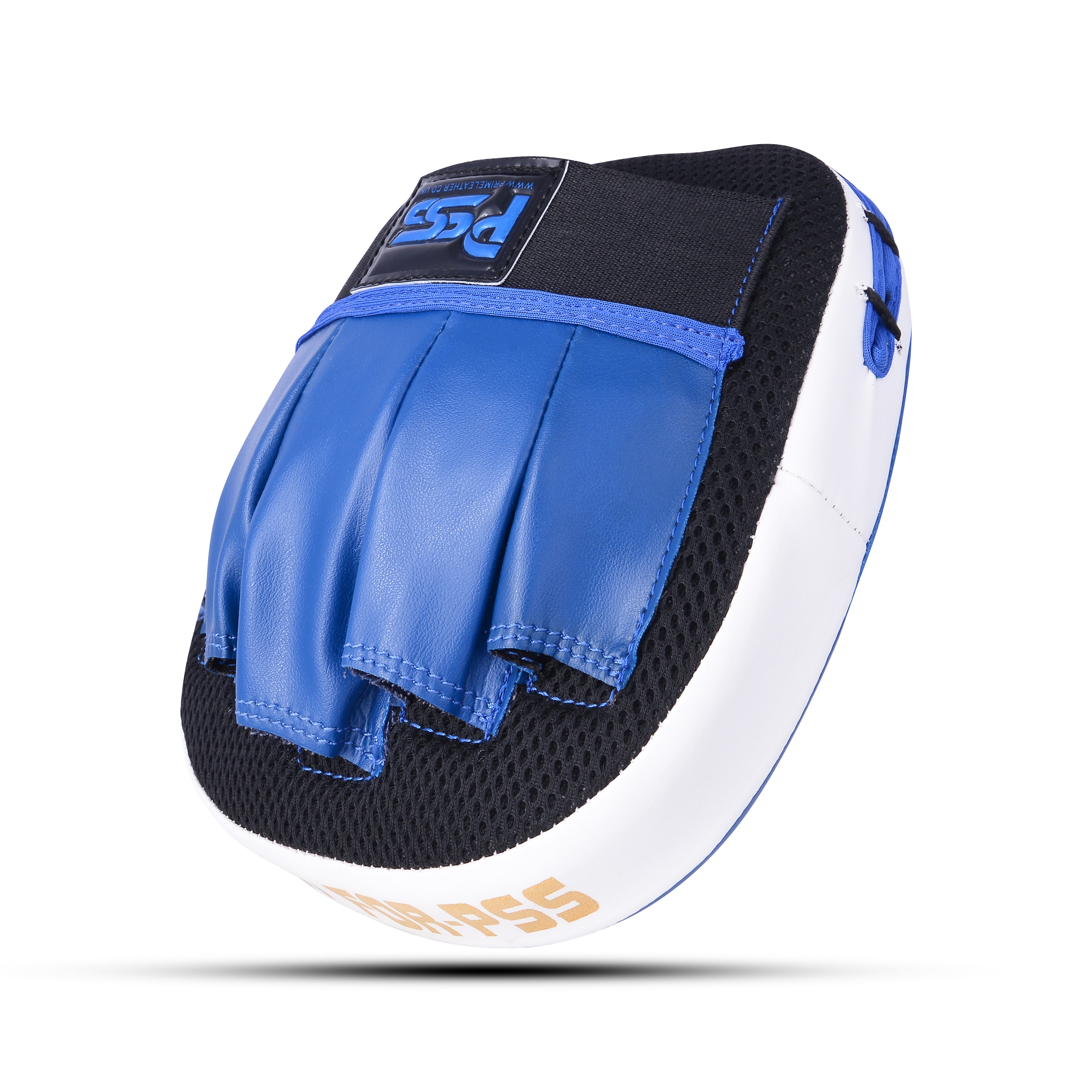 Leather Boxing Pad Blue On White Pattern