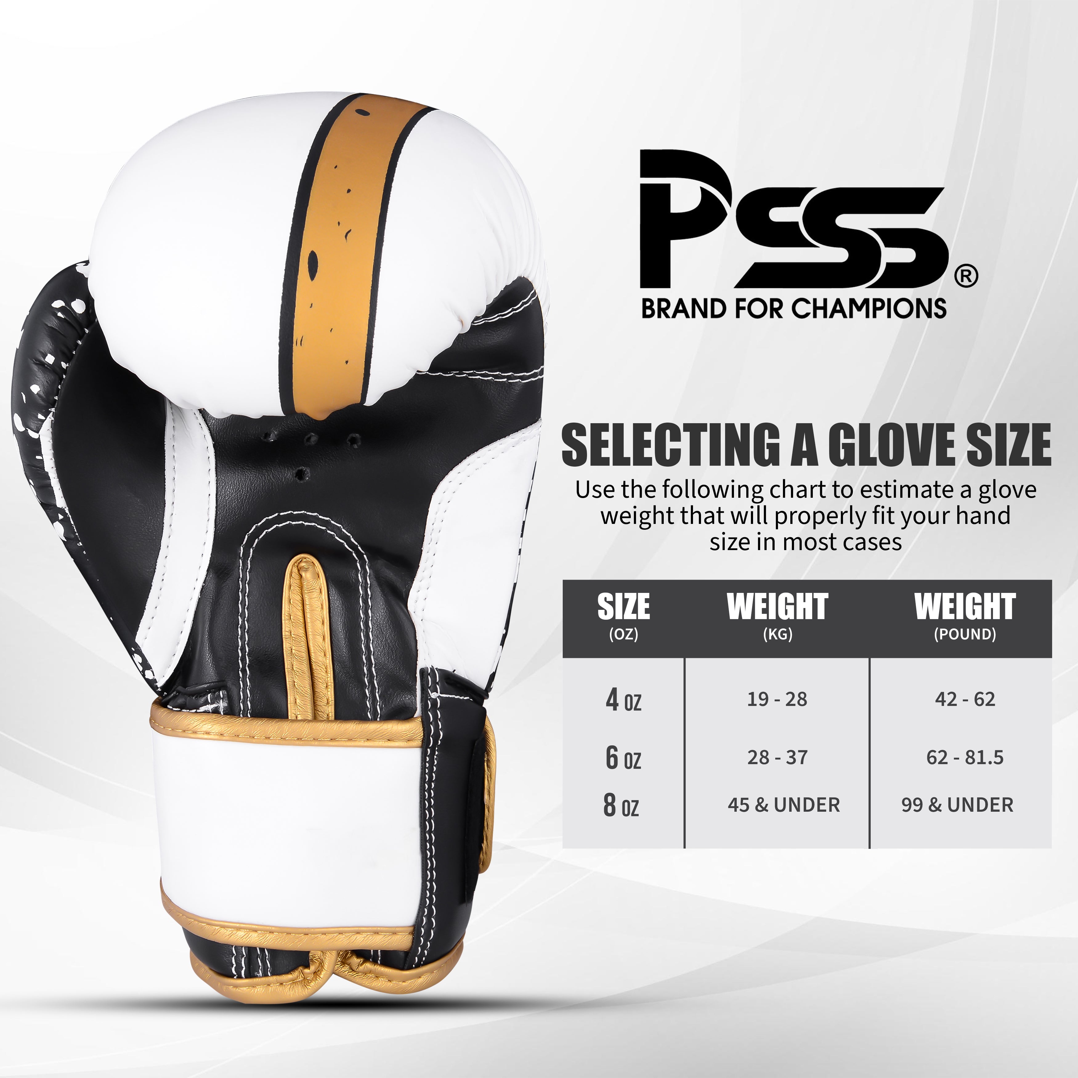Kids Boxing Gloves Black & White