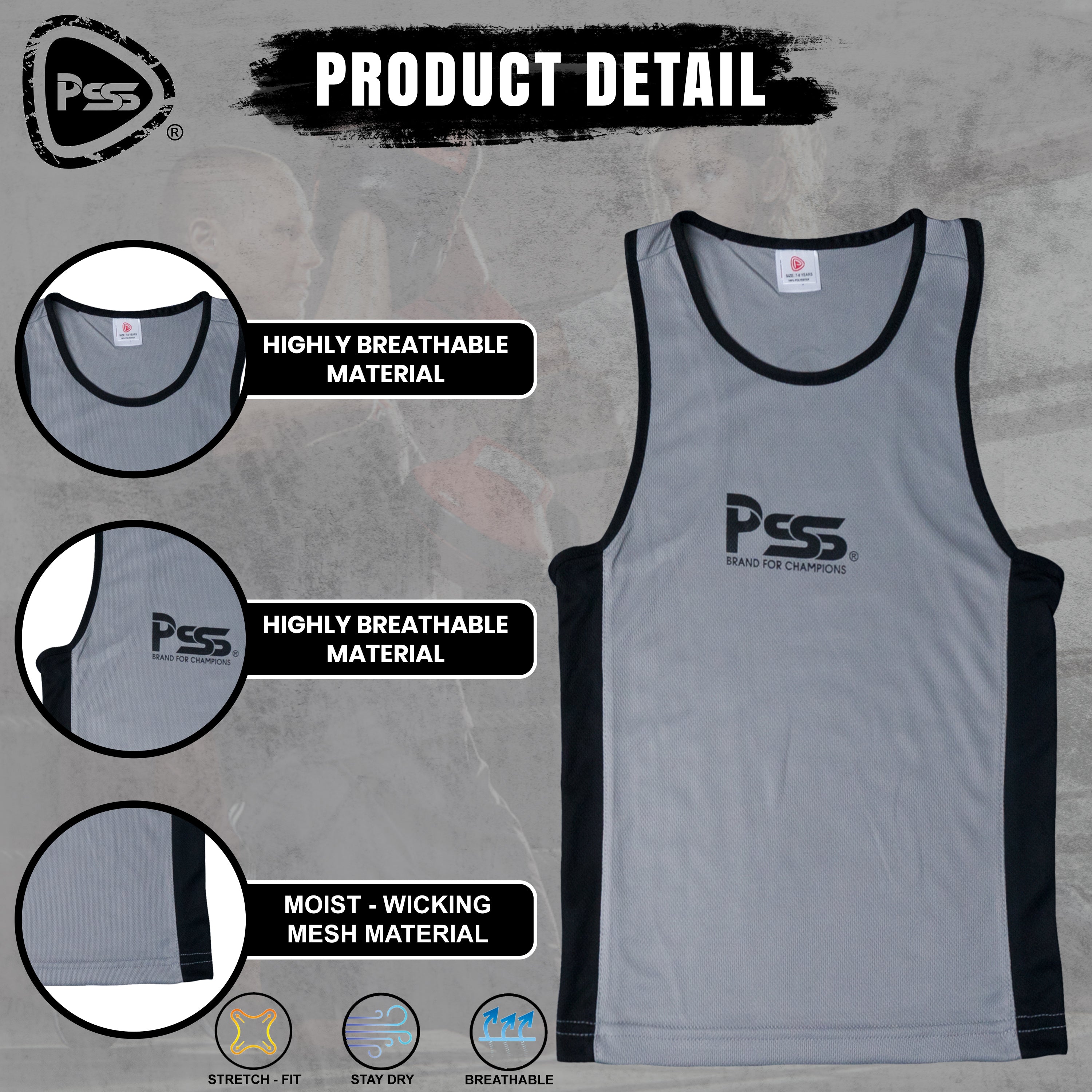 Kids Boxing Uniform Grey