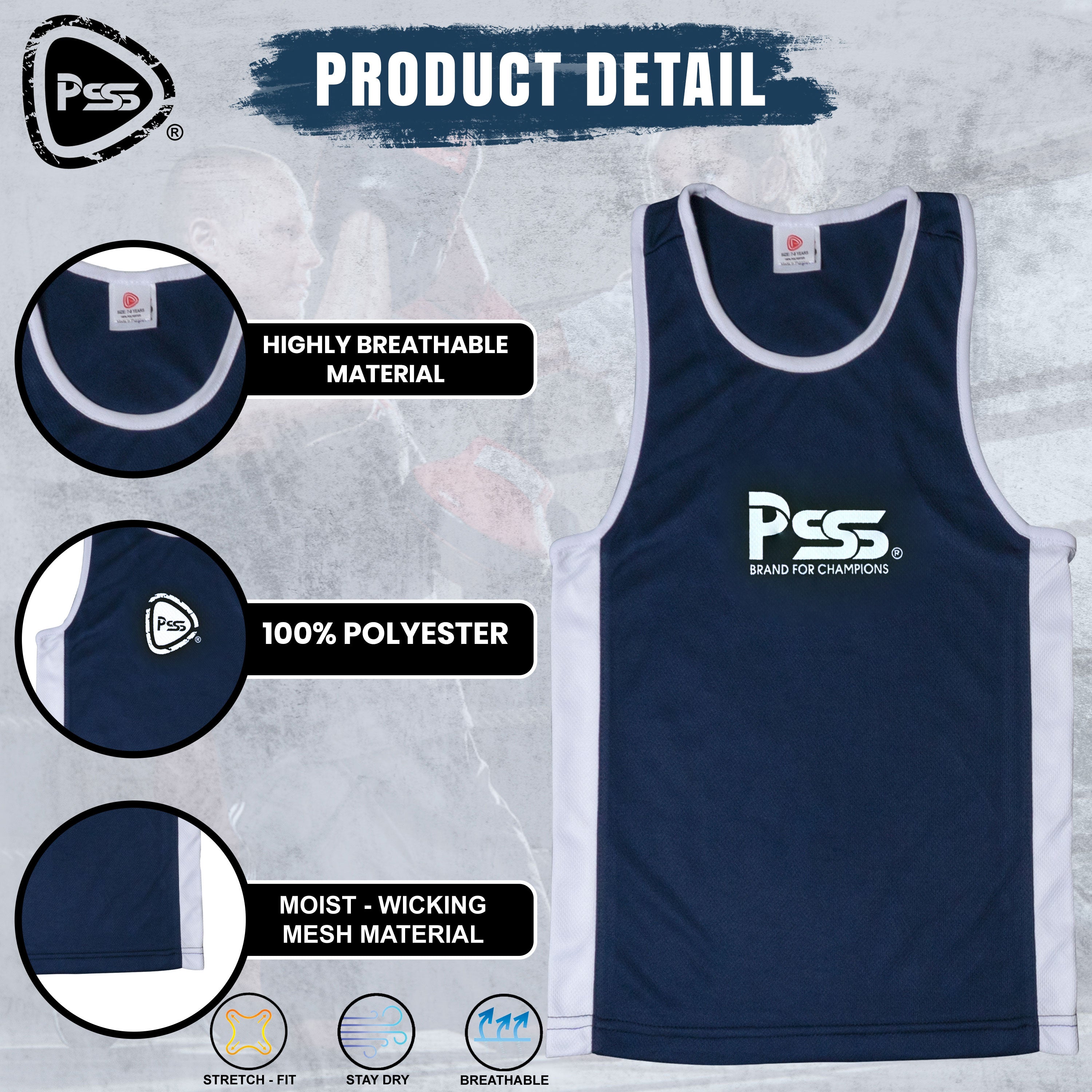 Kids Boxing Uniform Navy Blue