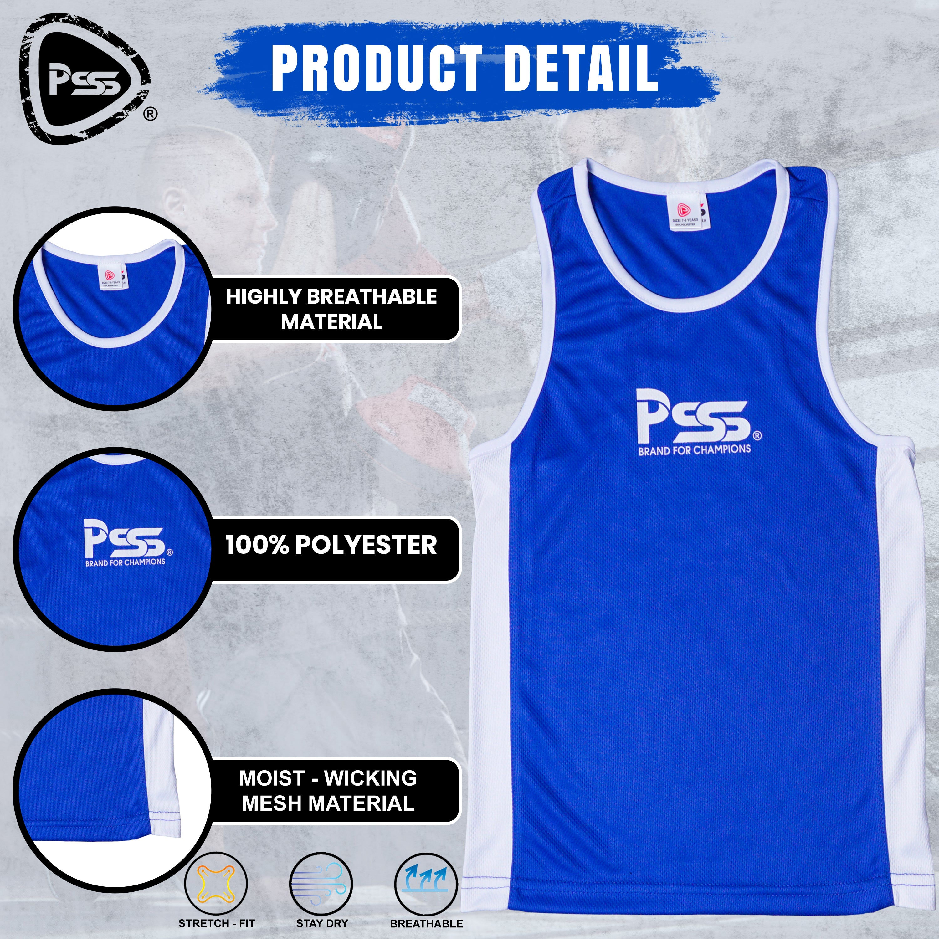 Kids Boxing Uniform Blue