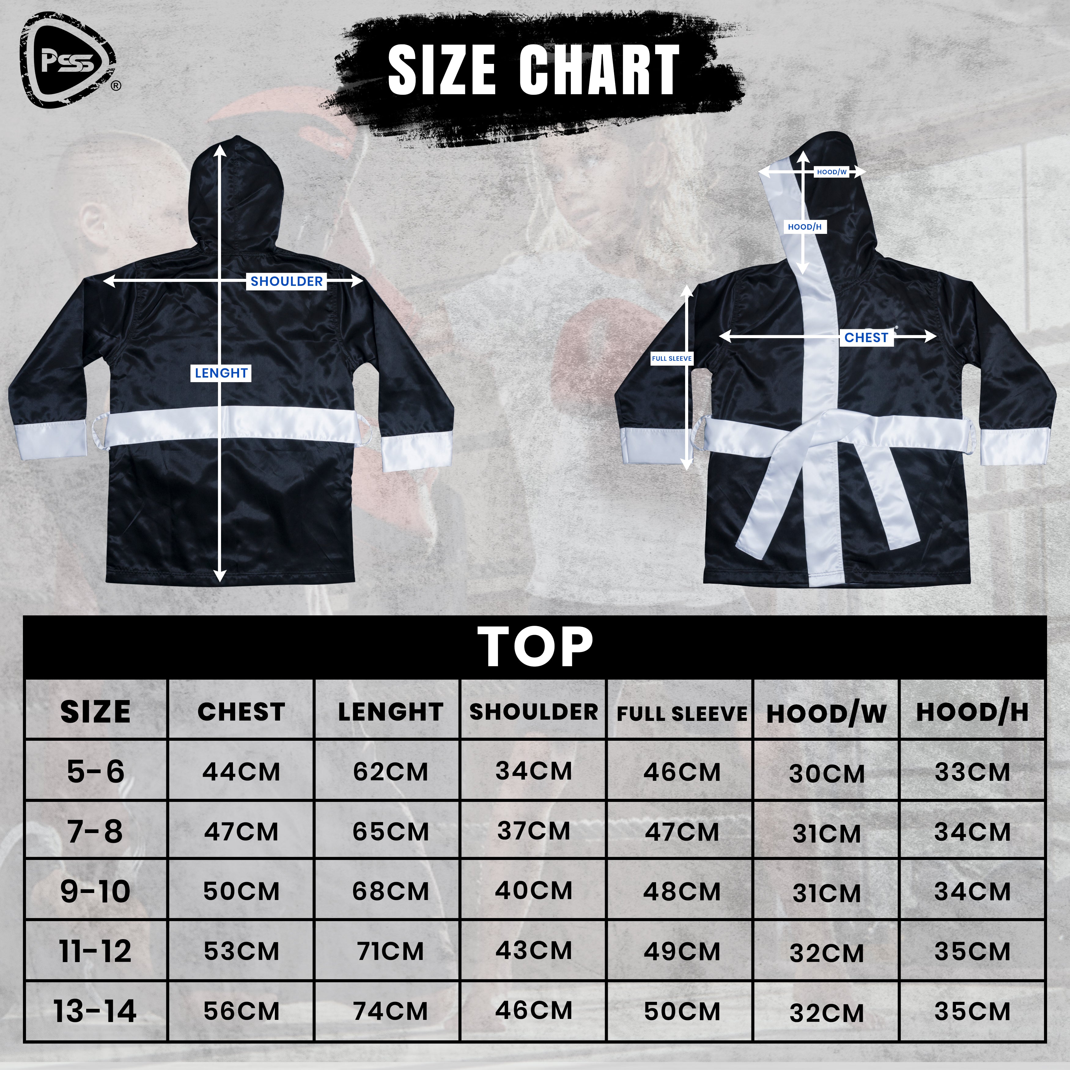 Long Sleeve Boxing Robe Uniform Black