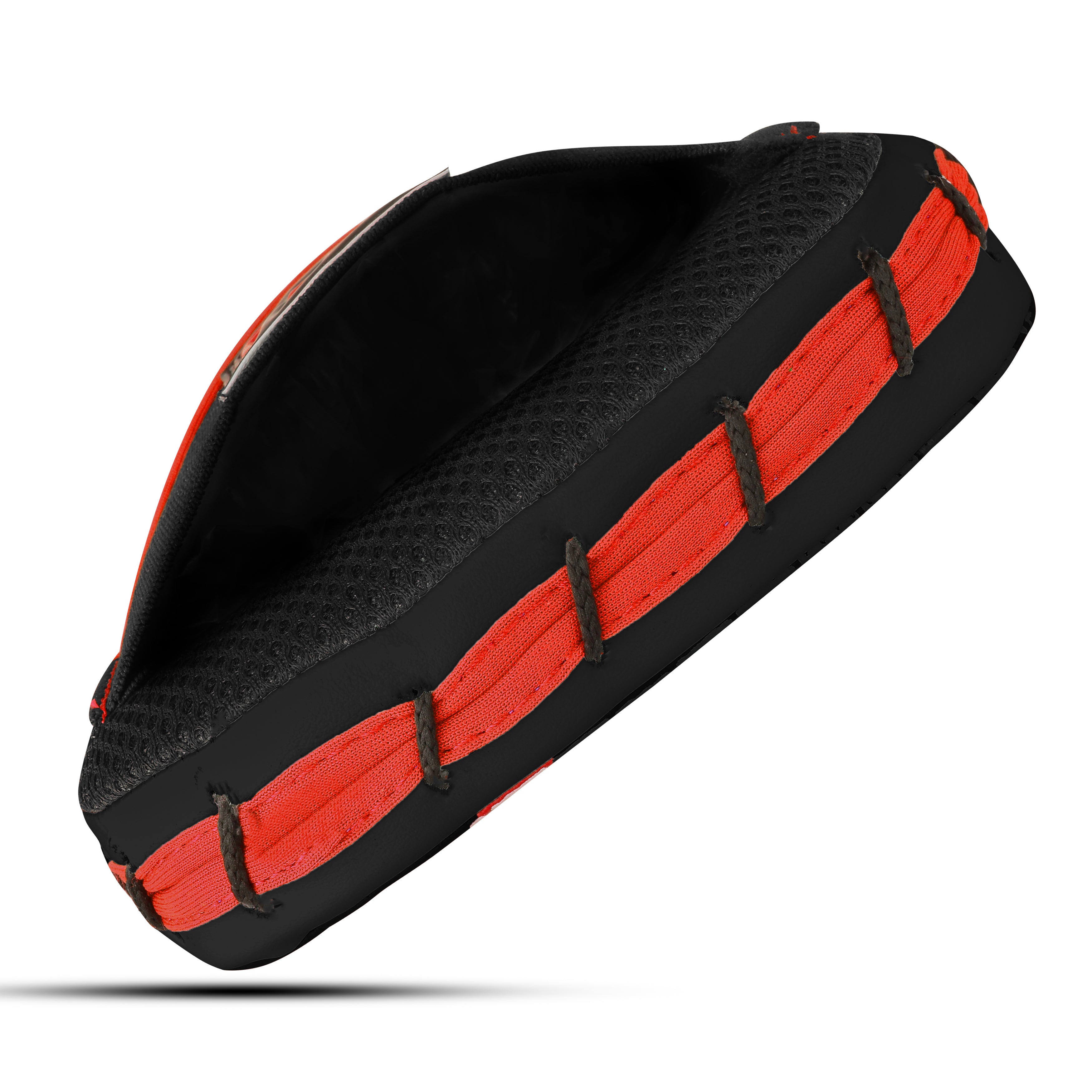 Leather Boxing Pad Red On White Pattern