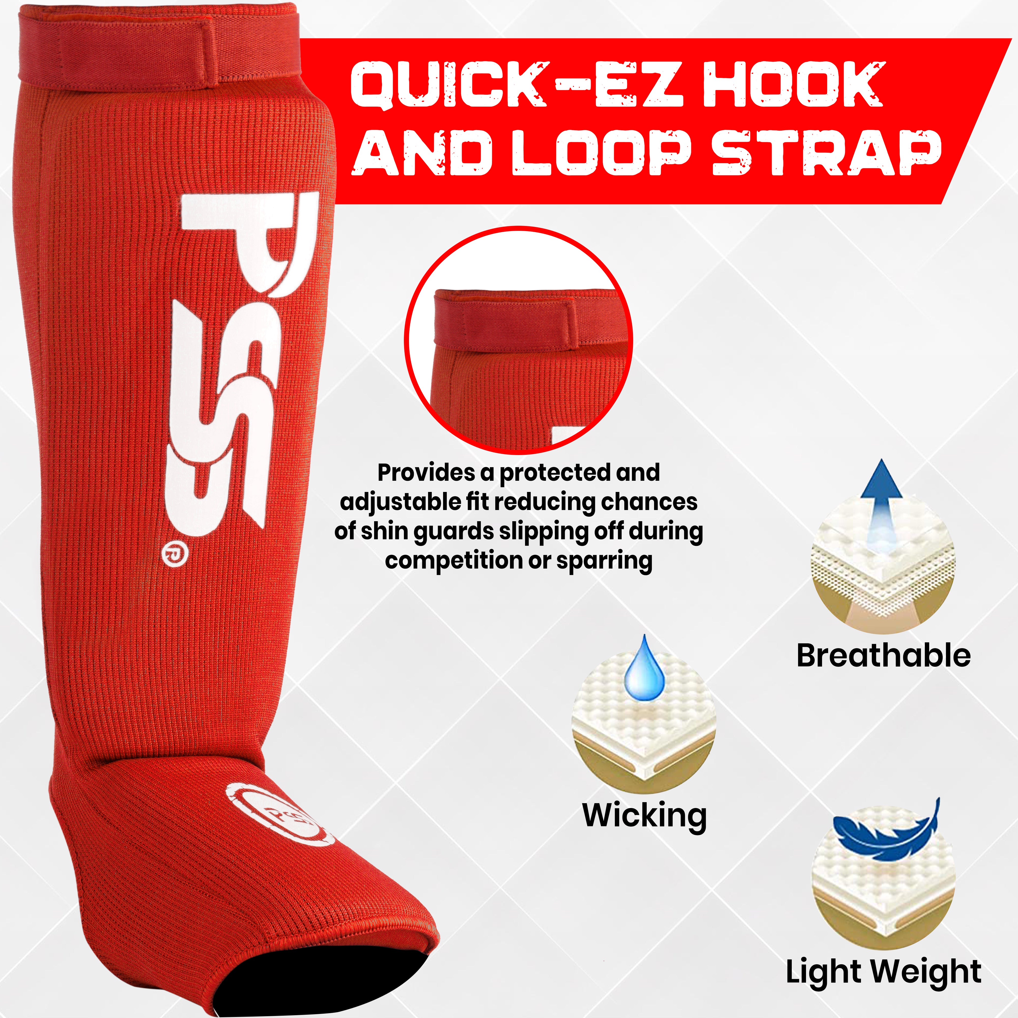 Shin Guard Red