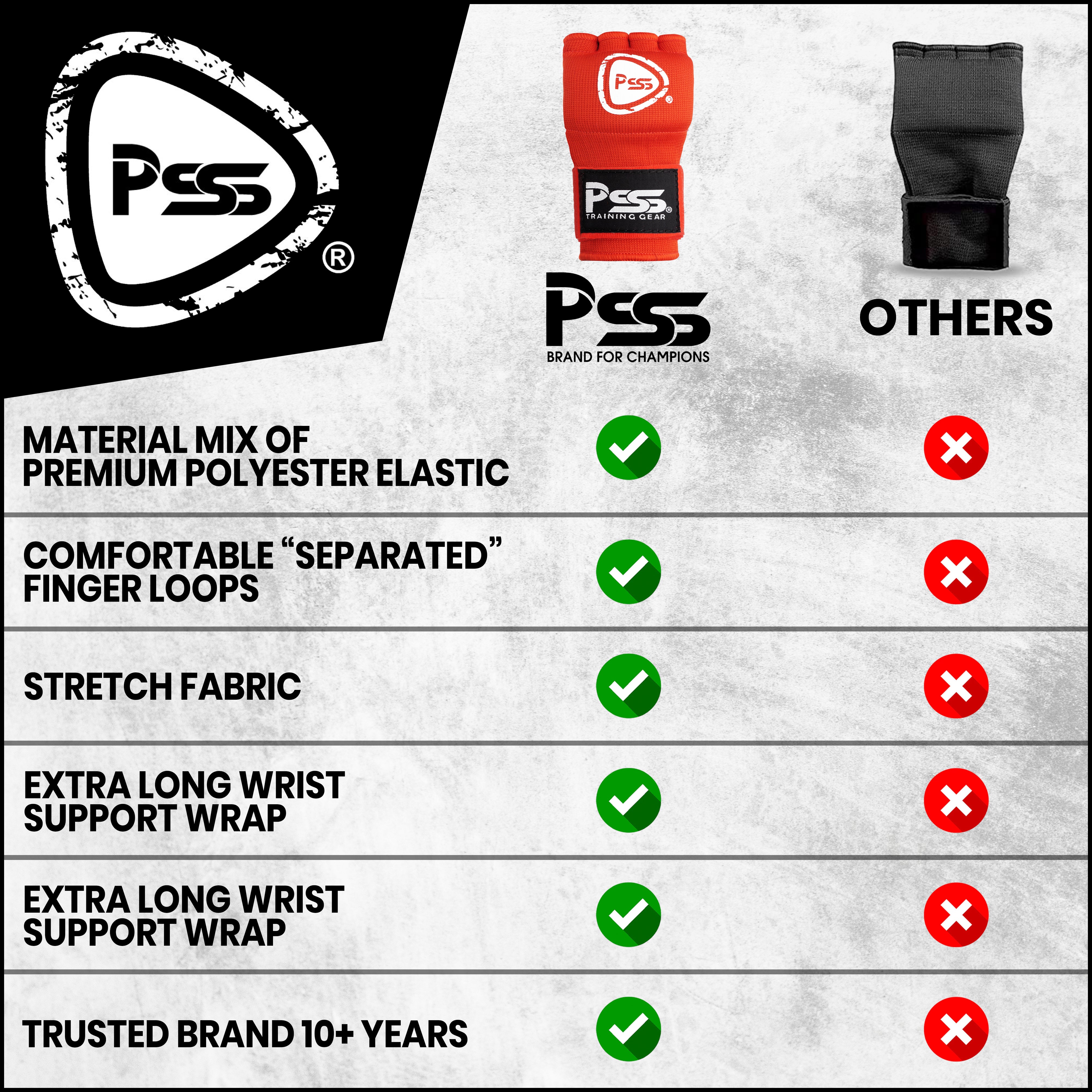 Kids Boxing Gel Foam Padded Inner Gloves Red