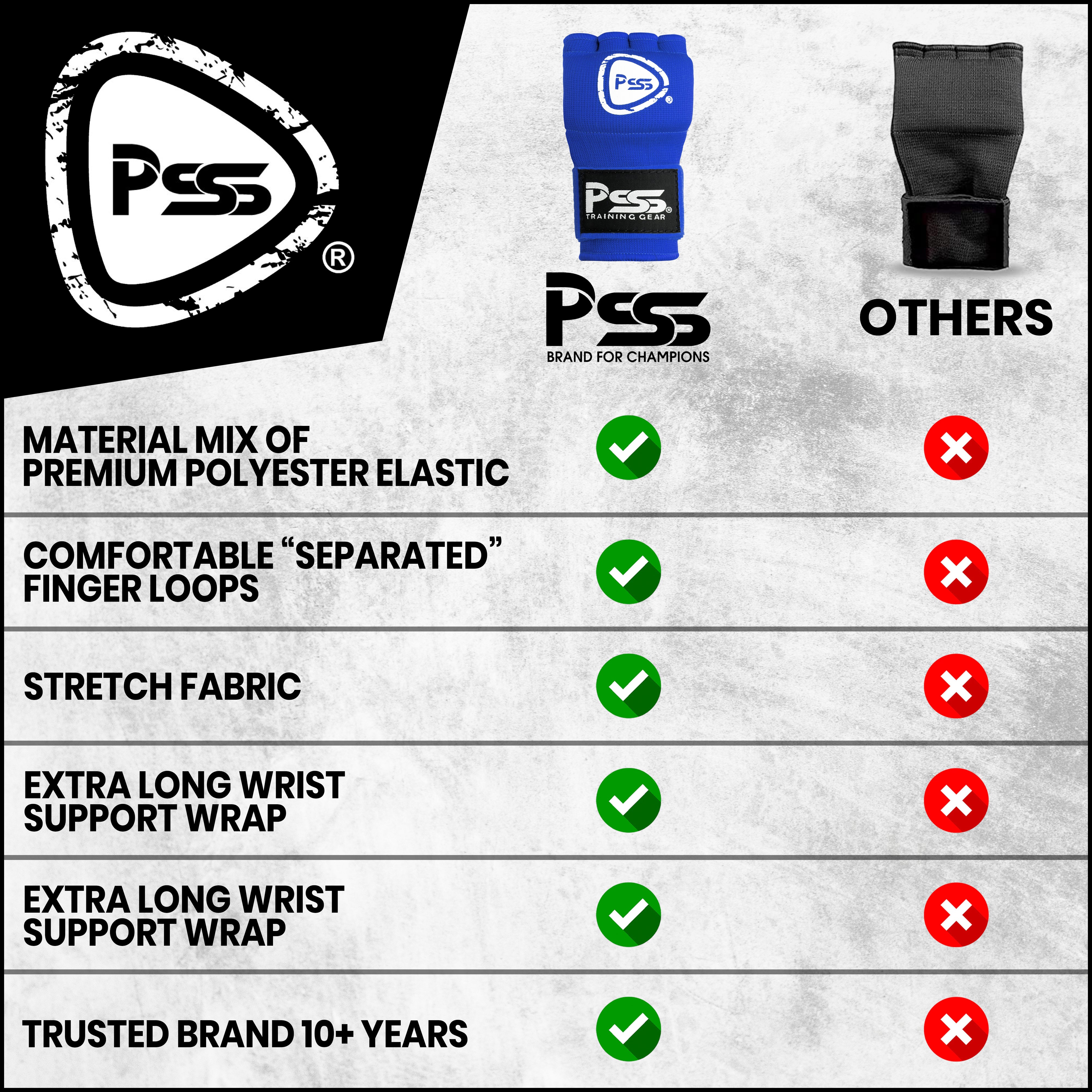 Kids Boxing Gel Foam Padded Inner Gloves Blue