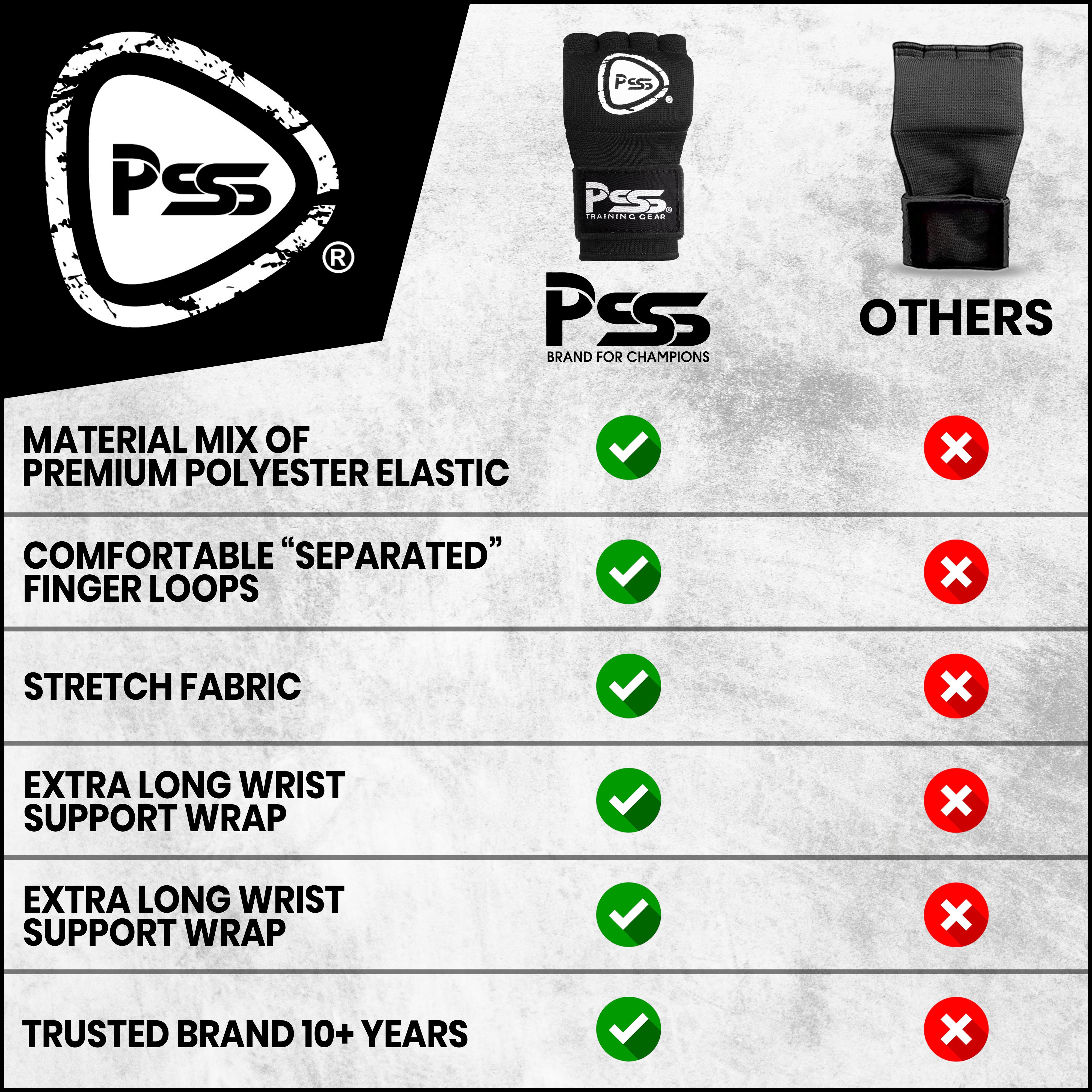 Kids Boxing Gel Foam Padded Inner Gloves Black