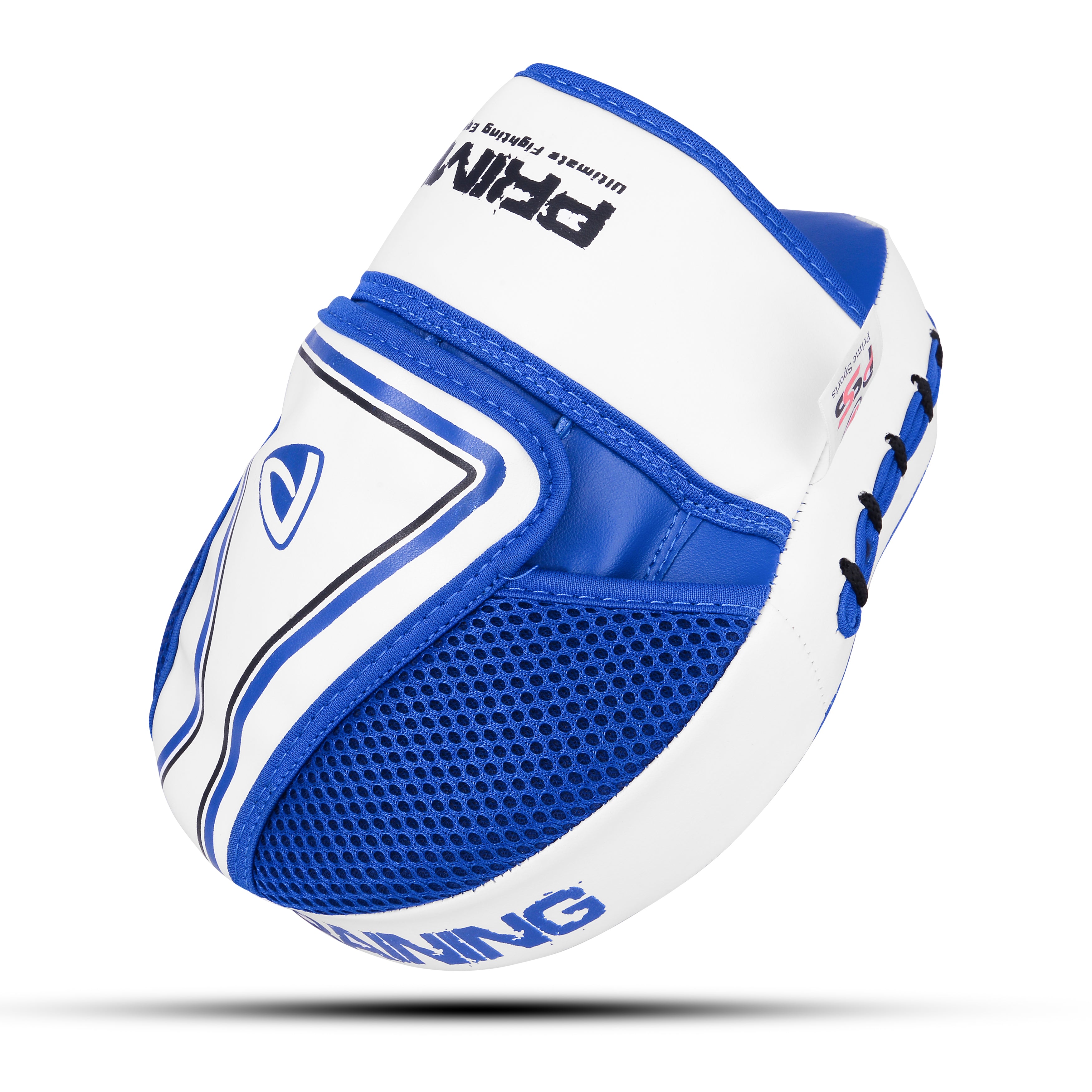 Leather Boxing Pad Blue & White
