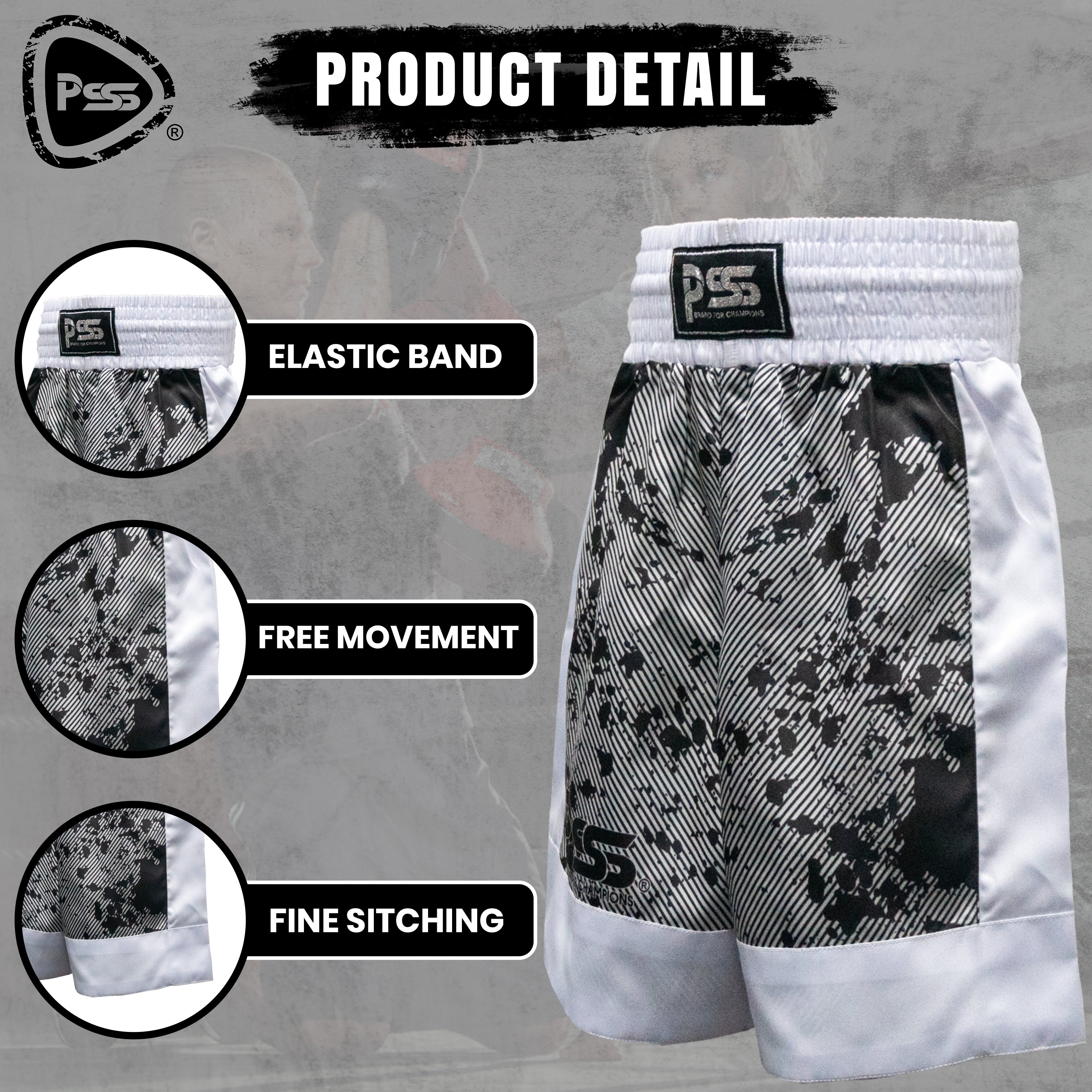 Sublimation Design Kids Boxing Uniform Black