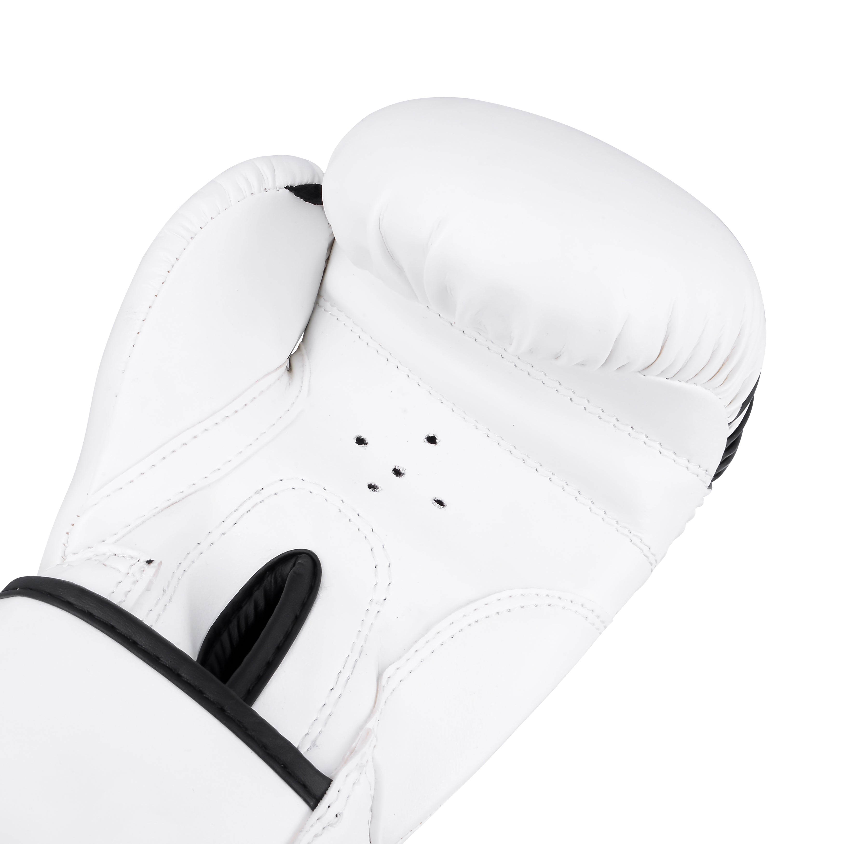 Kids Boxing Gloves White On Balck Line