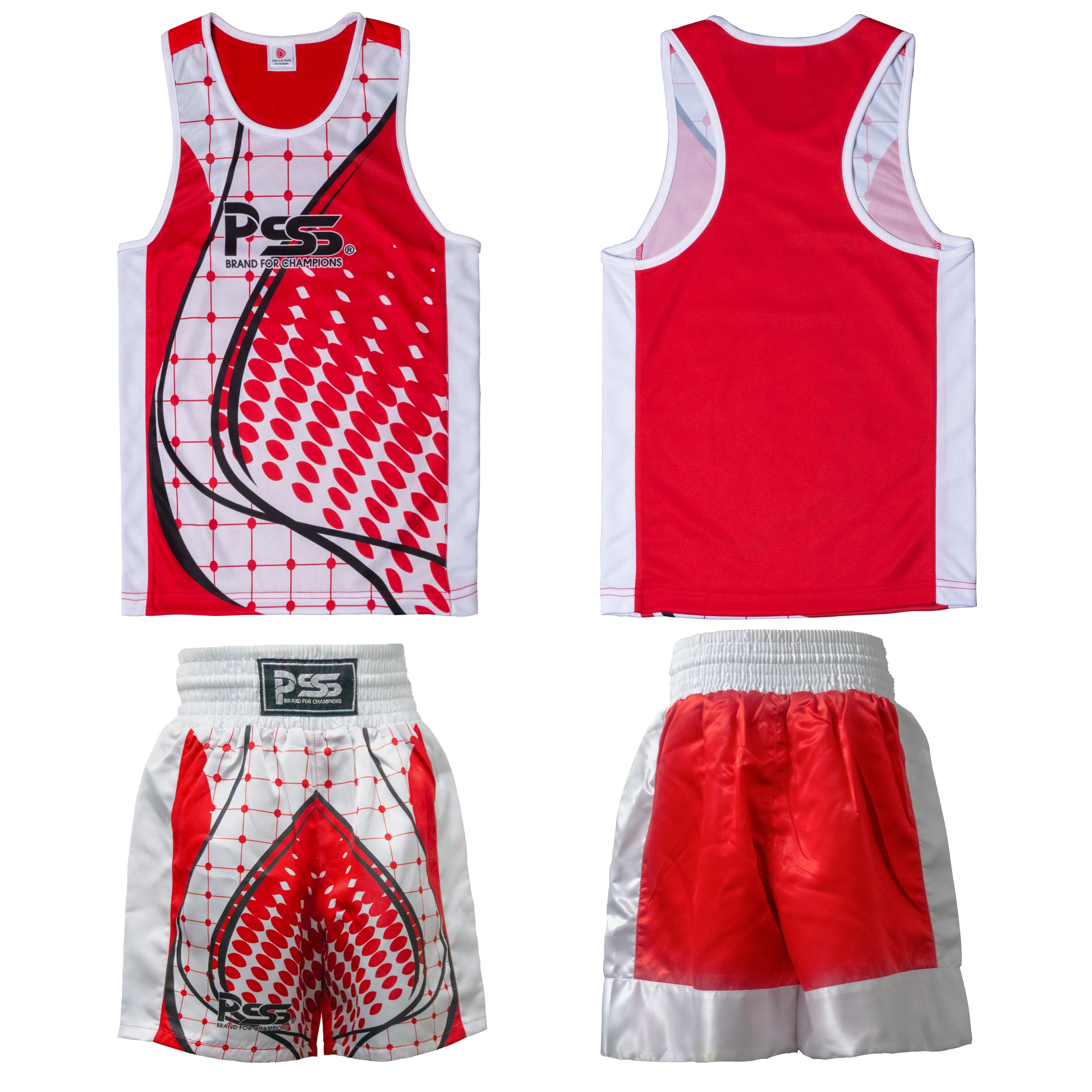 Sublimation Design 1.0 Kids Boxing Uniform Red