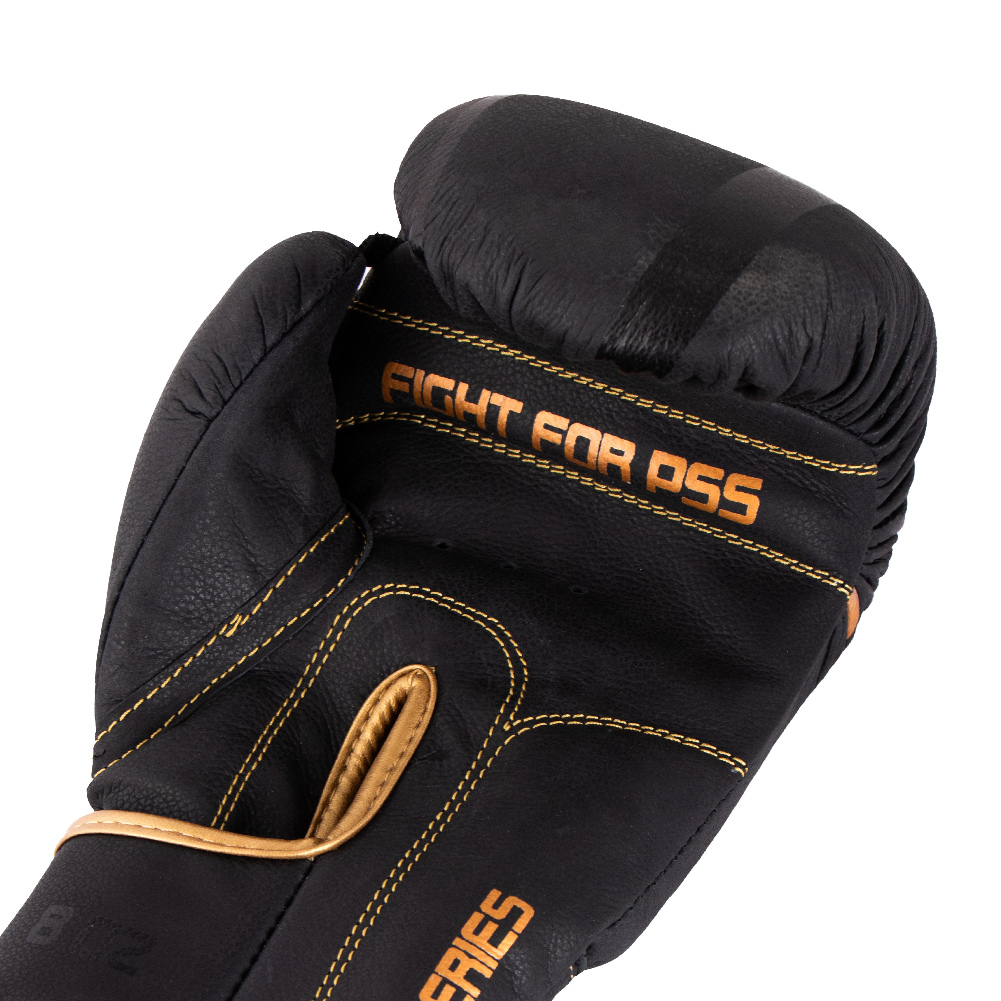 Leather Kids Boxing Gloves Golden
