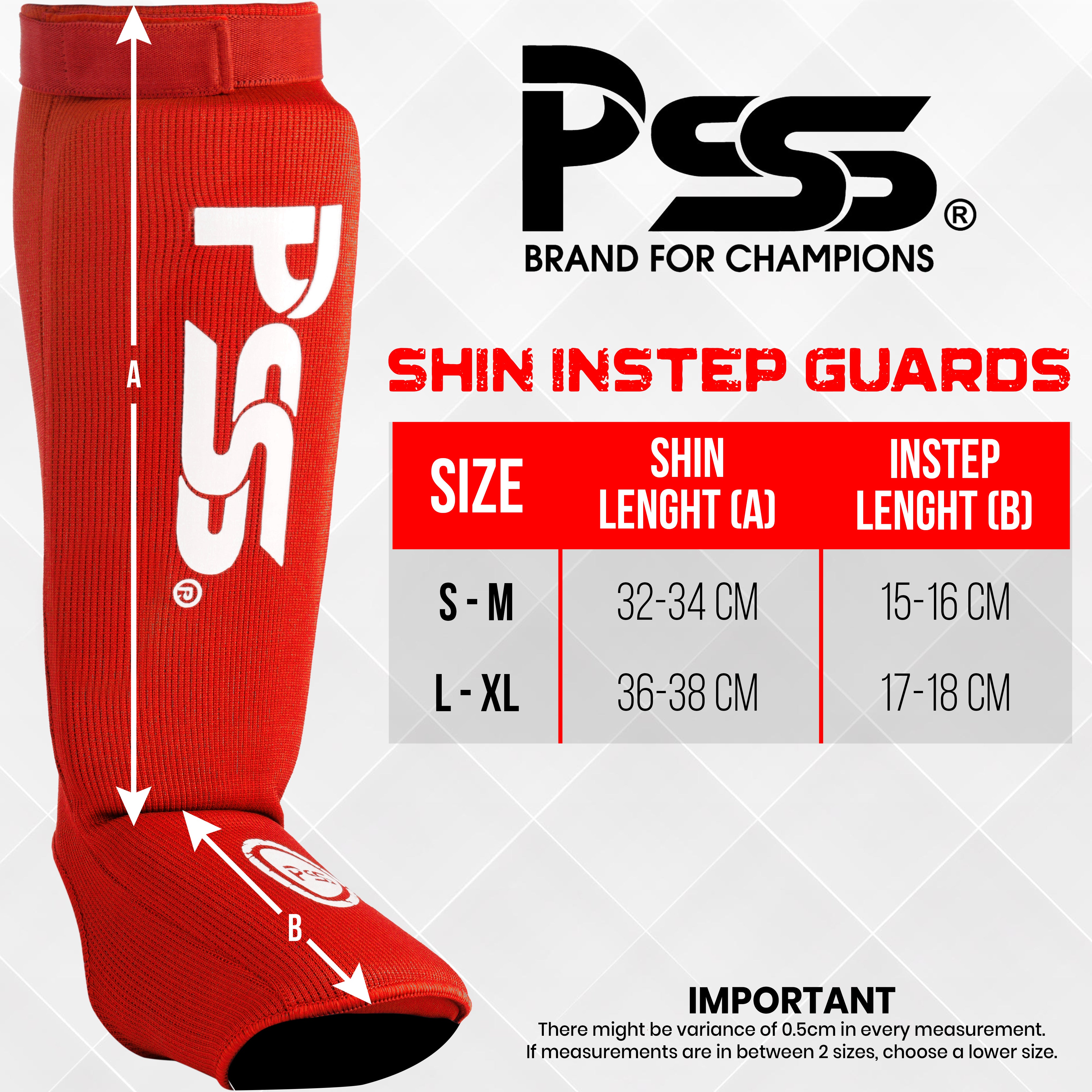 Shin Guard Red