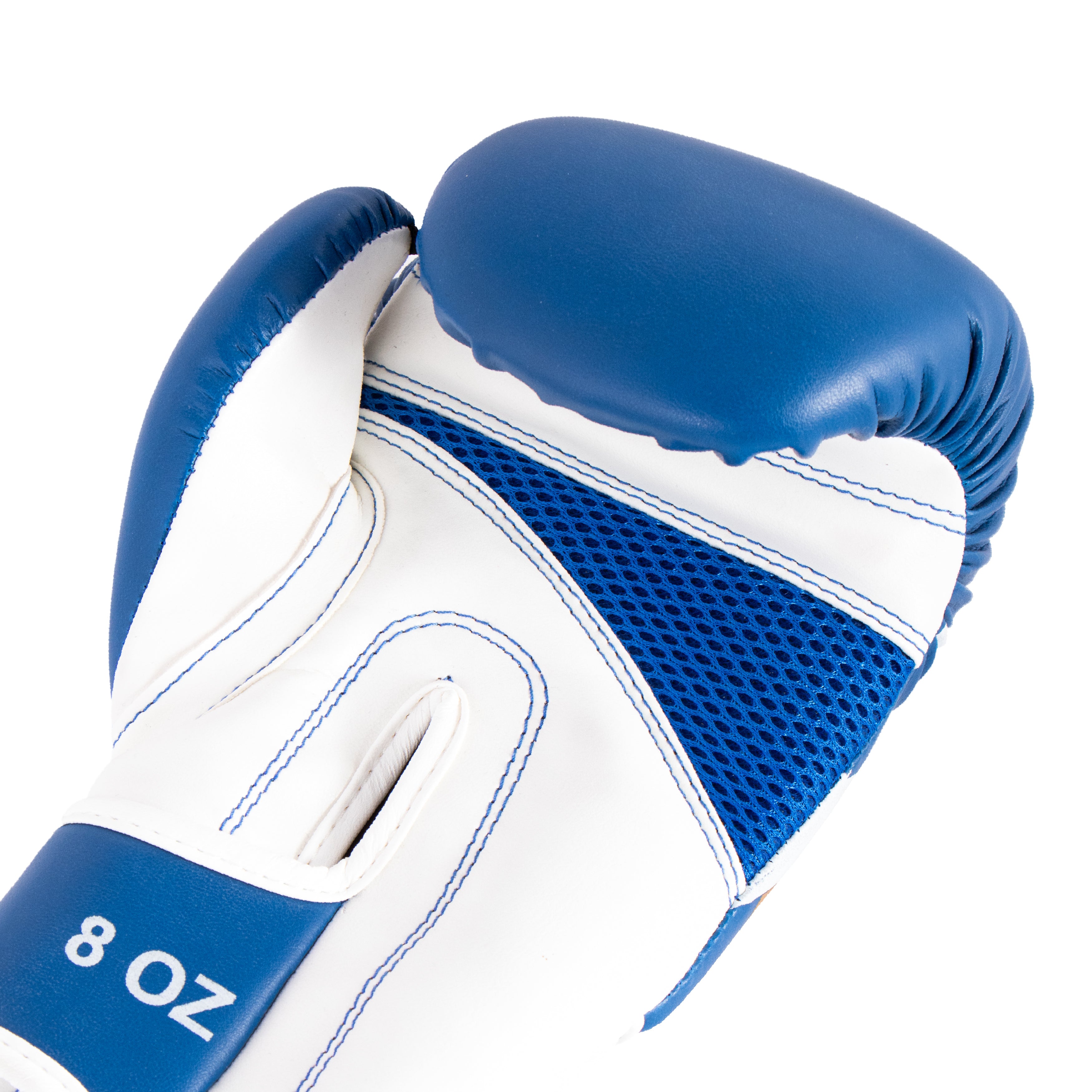 Kids Boxing Gloves Blue On Golden Pattern