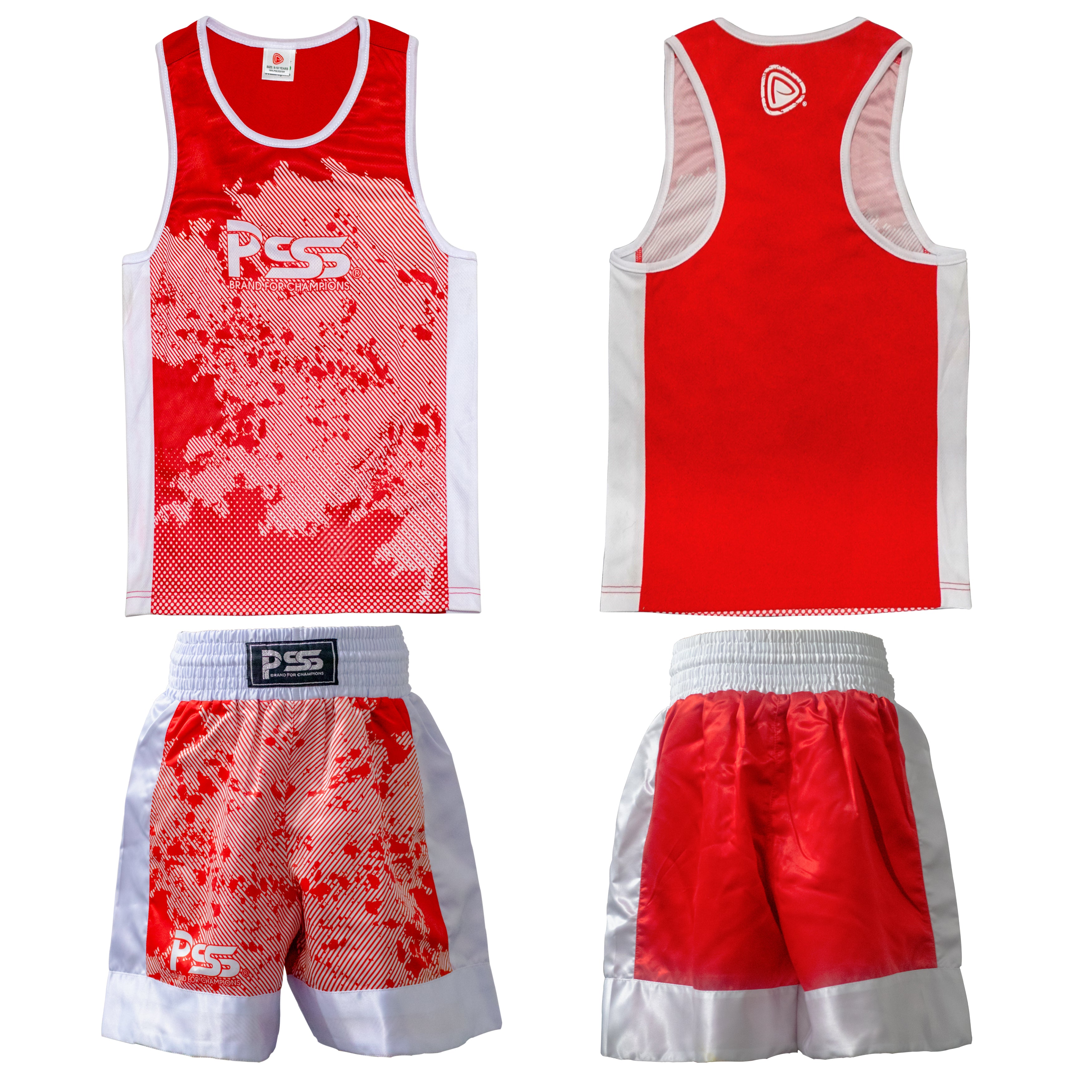 Sublimation Design Kids Boxing Uniform Red