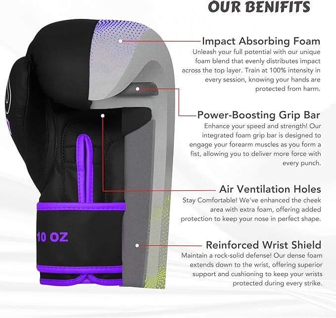 T4U Kids Boxing Gloves PURPLE