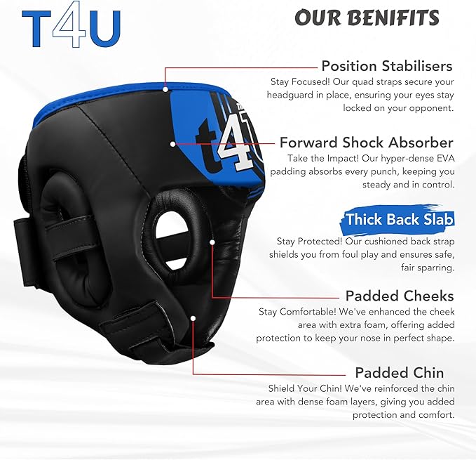 T4U Kids Head Gaurd BLUE