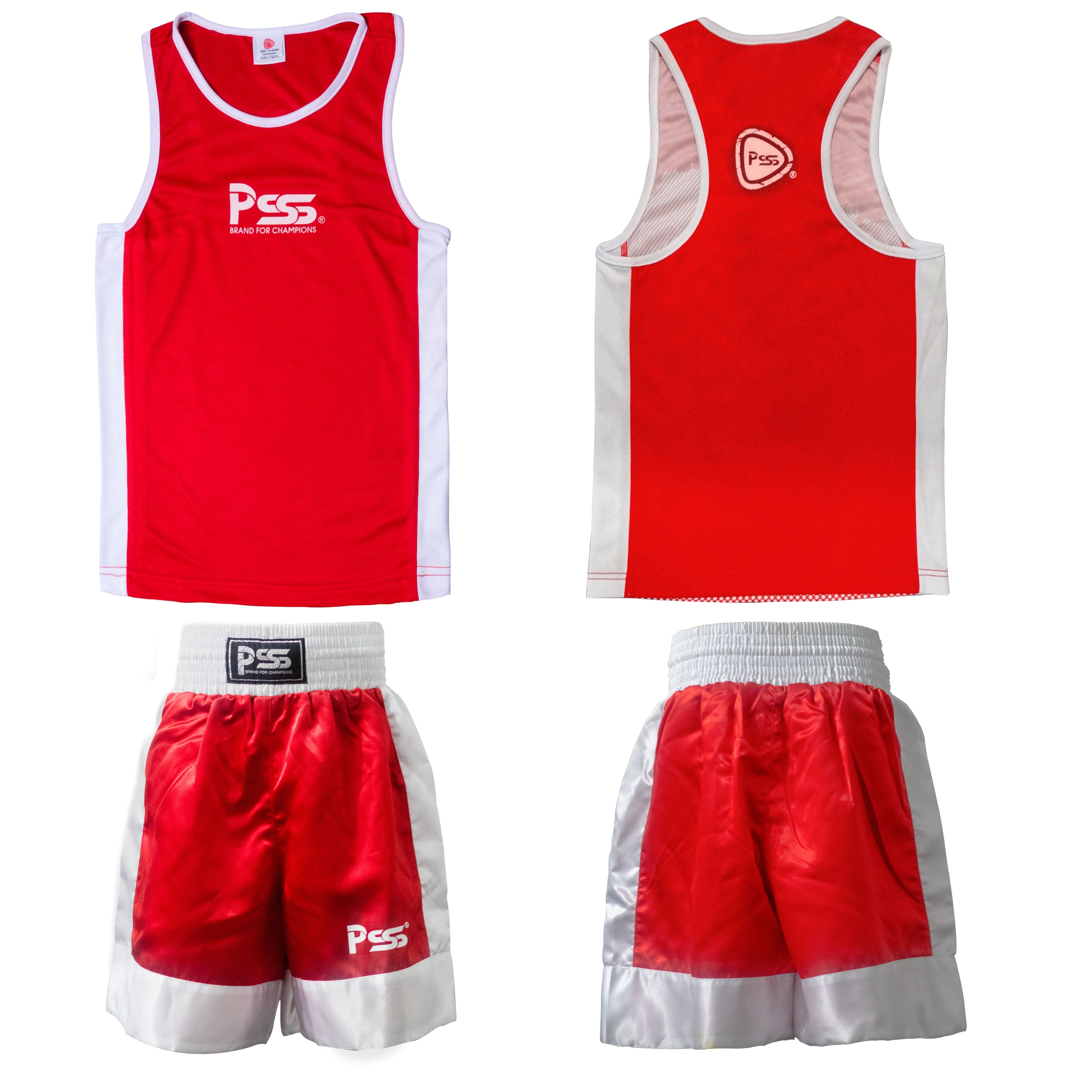 Kids Boxing Uniform Red