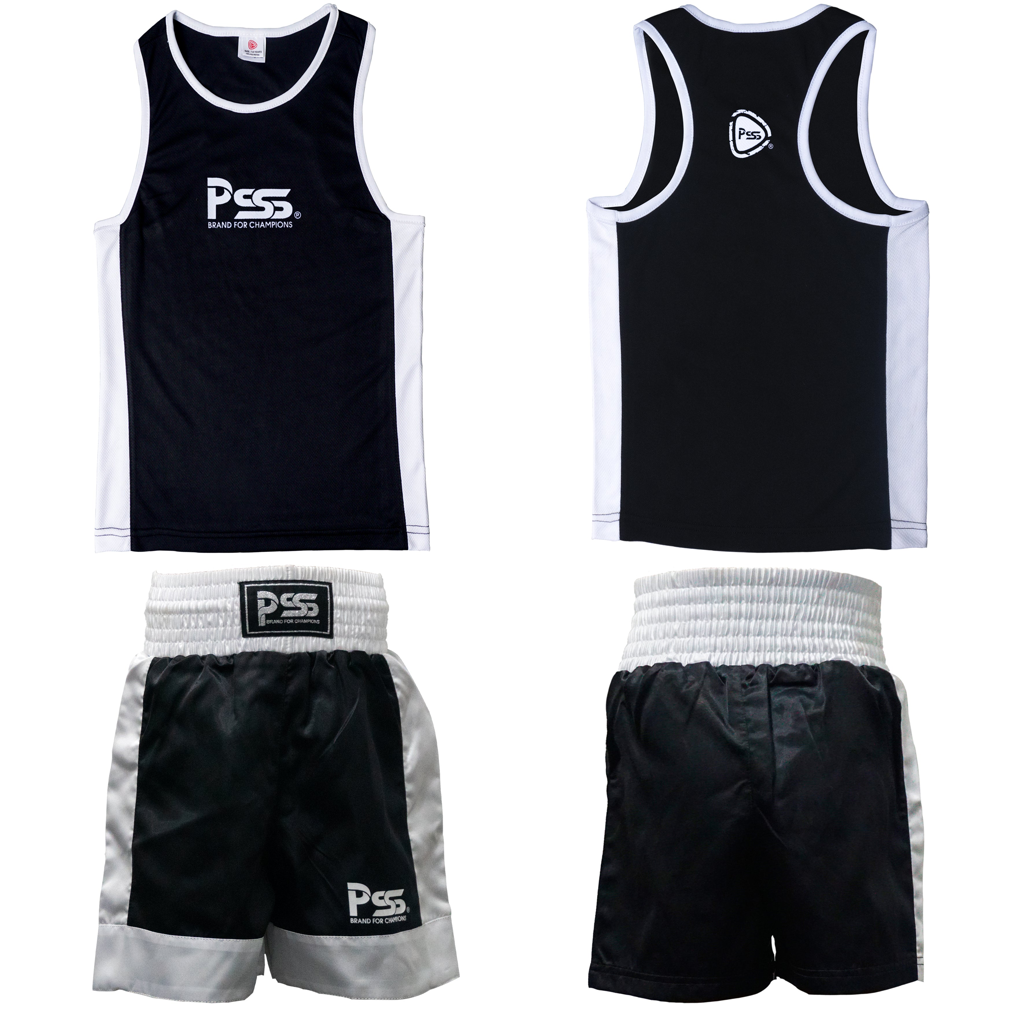 Kids Boxing Uniform Black