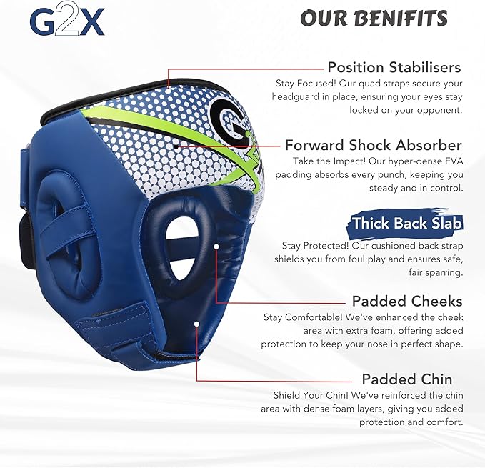 G2X Kids Head Gaurd Blue