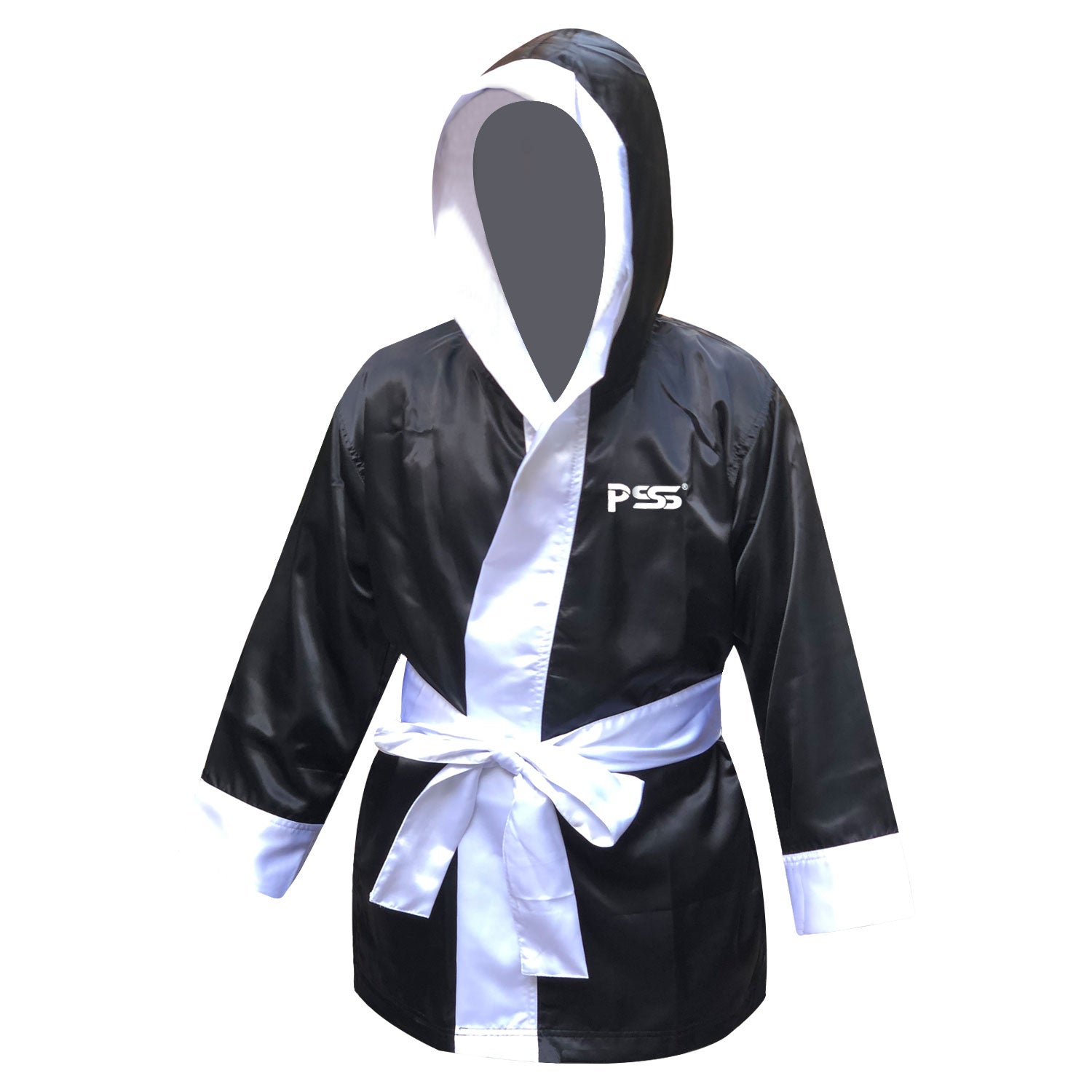 Long Sleeve Boxing Robe Uniform Black