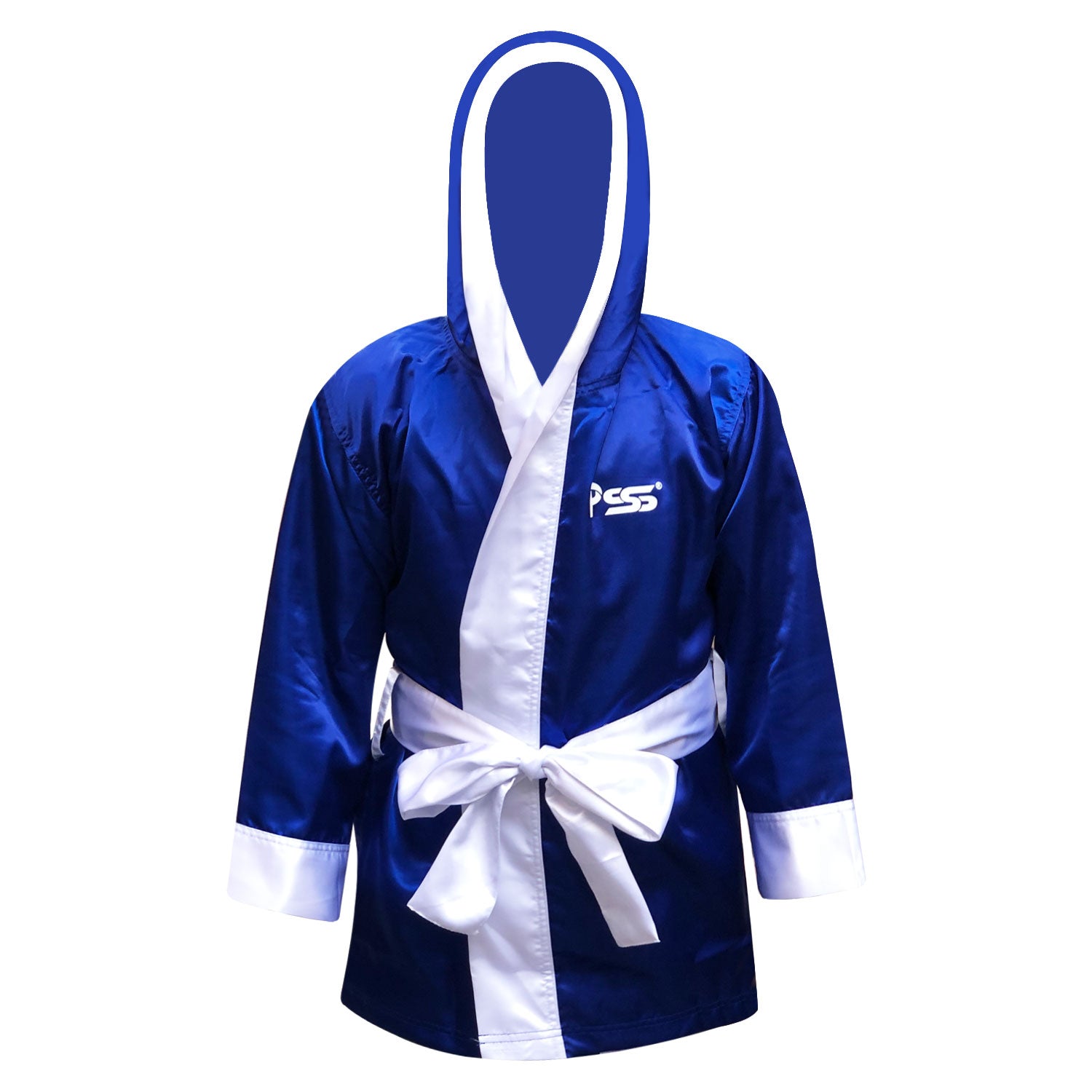 Long Sleeve Boxing Robe Uniform Blue