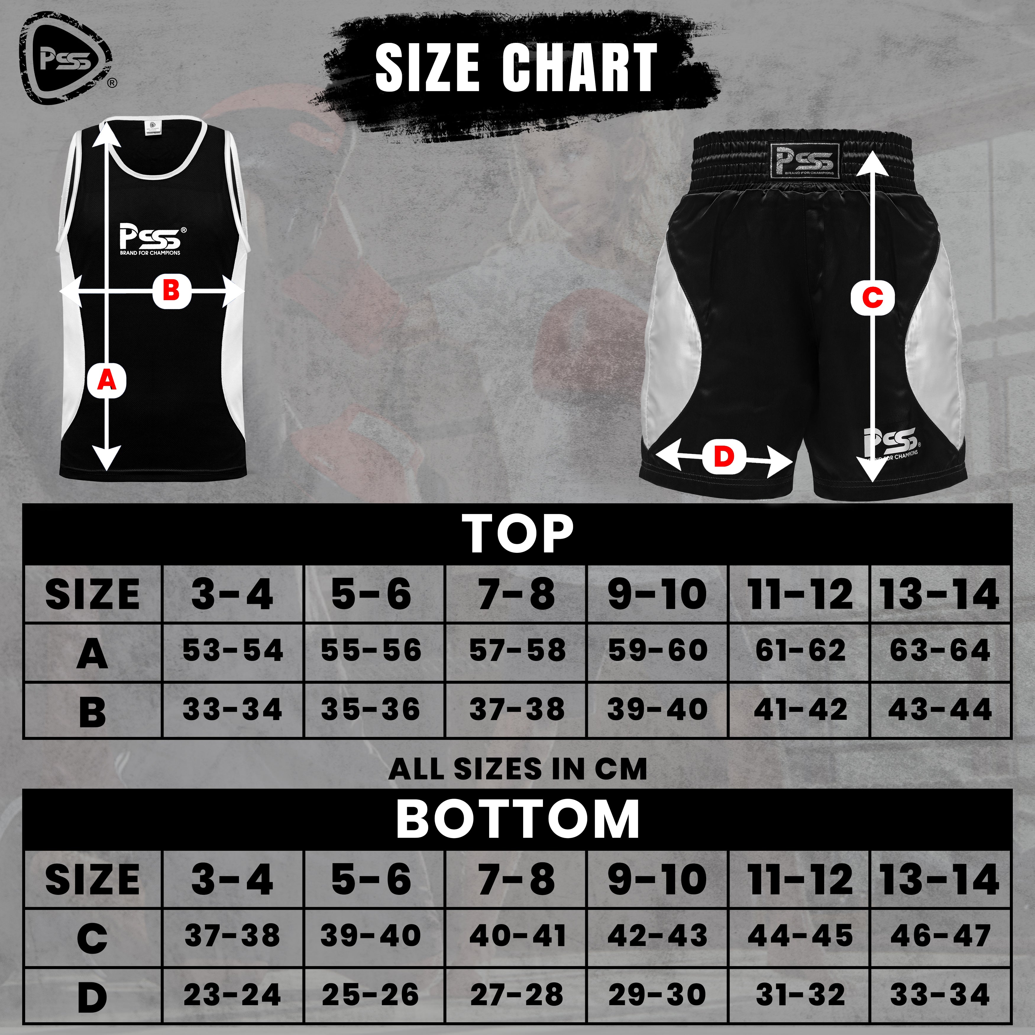 Kids Boxing Uniform Black