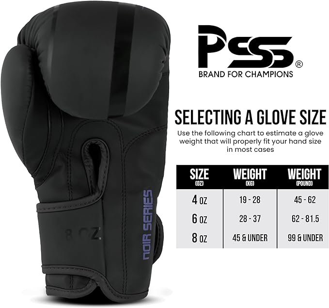 Kids Boxing Gloves Purple NOIR SERIES