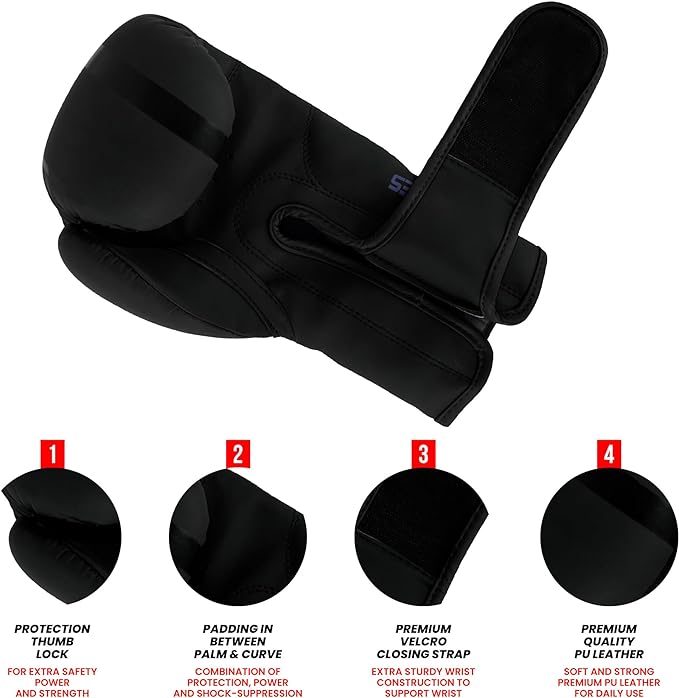 Kids Boxing Gloves Purple NOIR SERIES