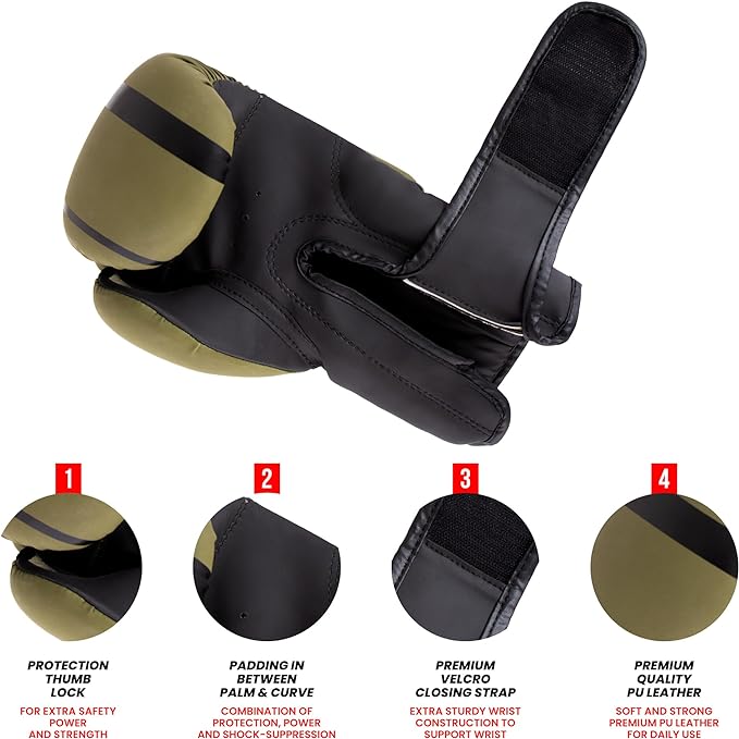 Commando Green Kids Boxing Kit