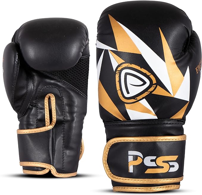 Dynamic Black & Gold Kids Boxing Set