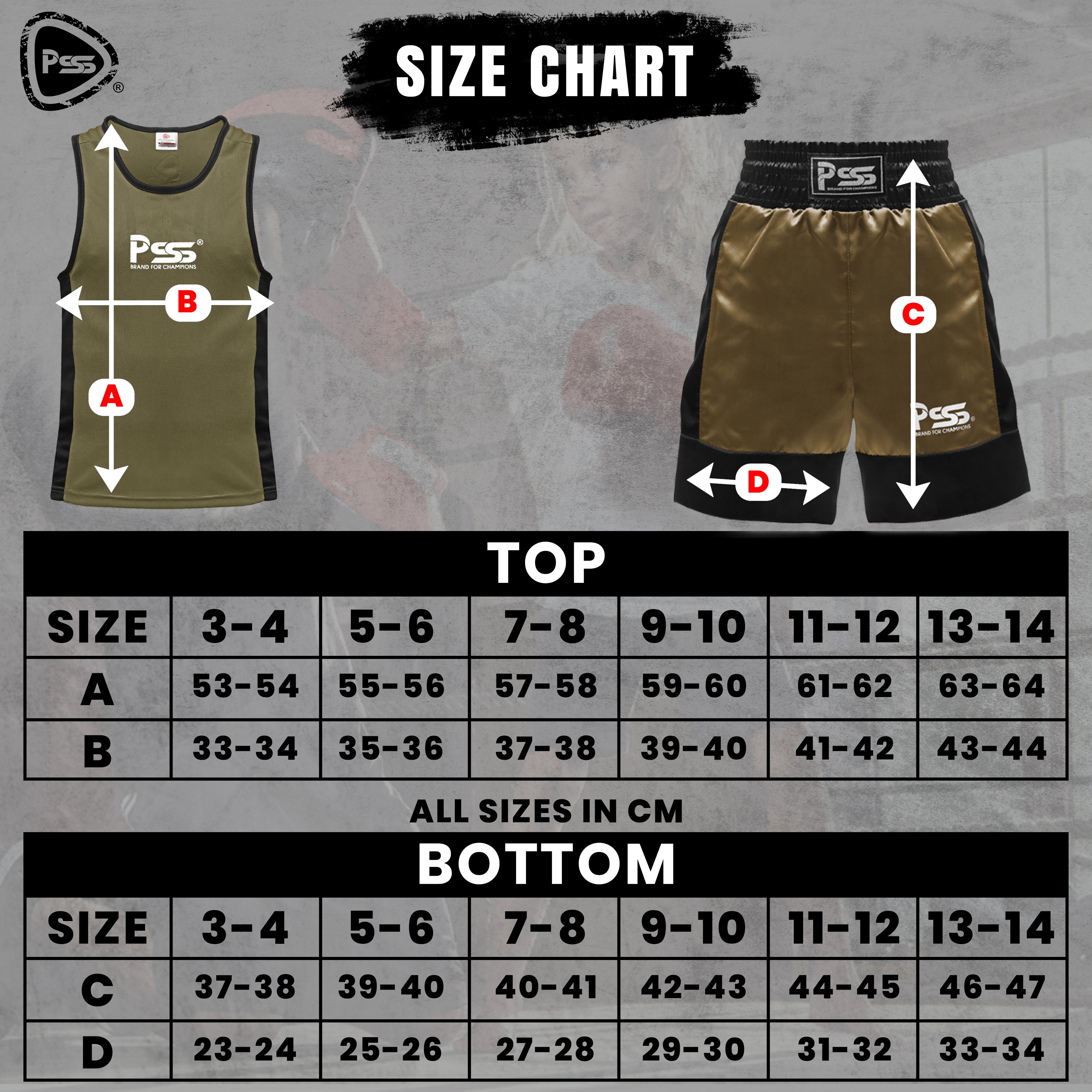 Kids Boxing Uniform Commando Green