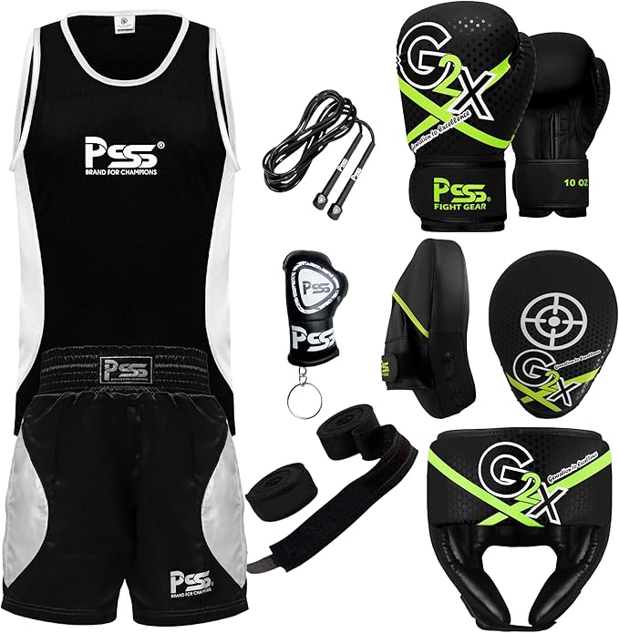 G2X BLACK Kids Boxing Set 7Pcs